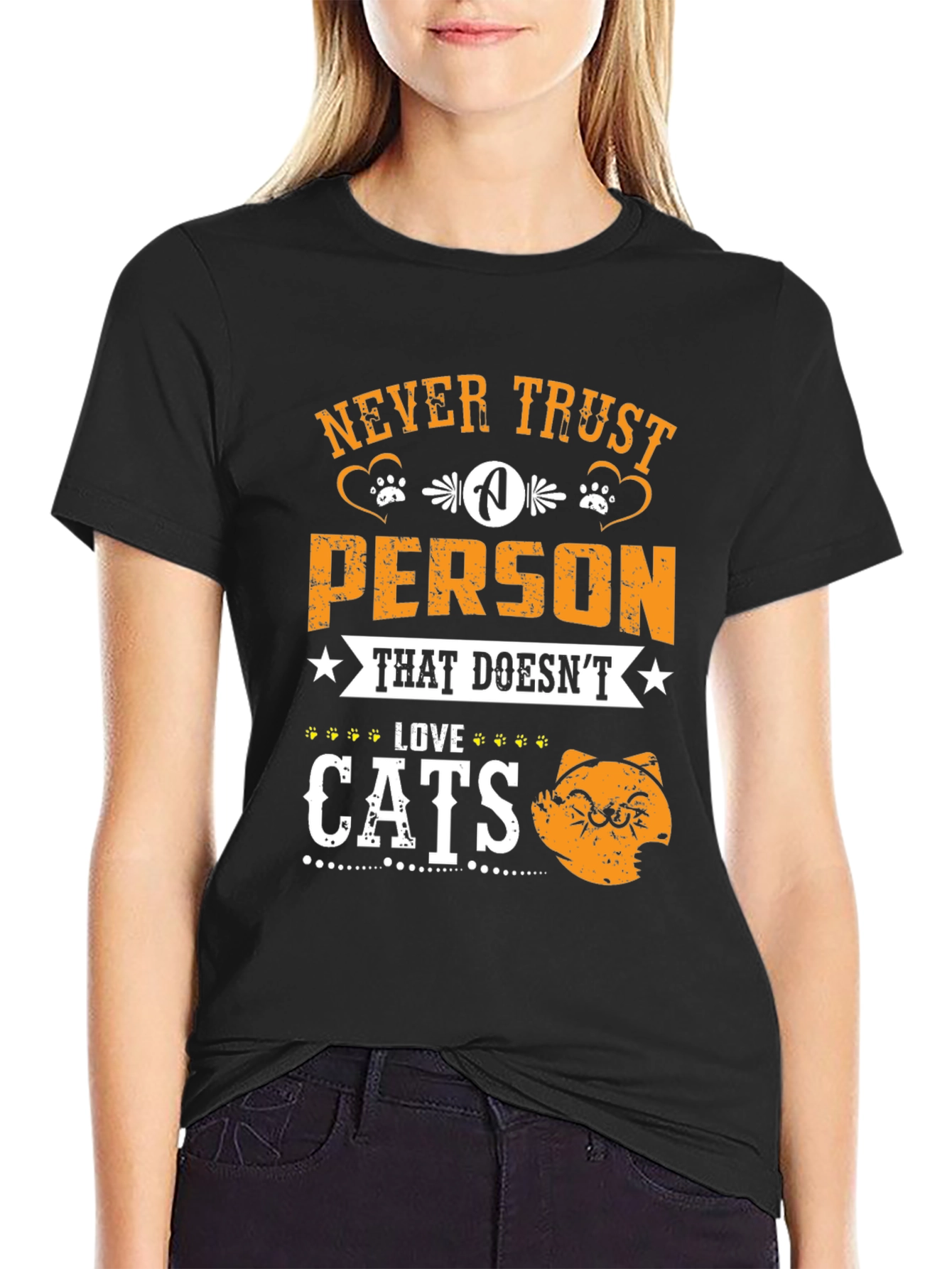 Never Trust a Person That Doesnt Love Cats T-Shirt
