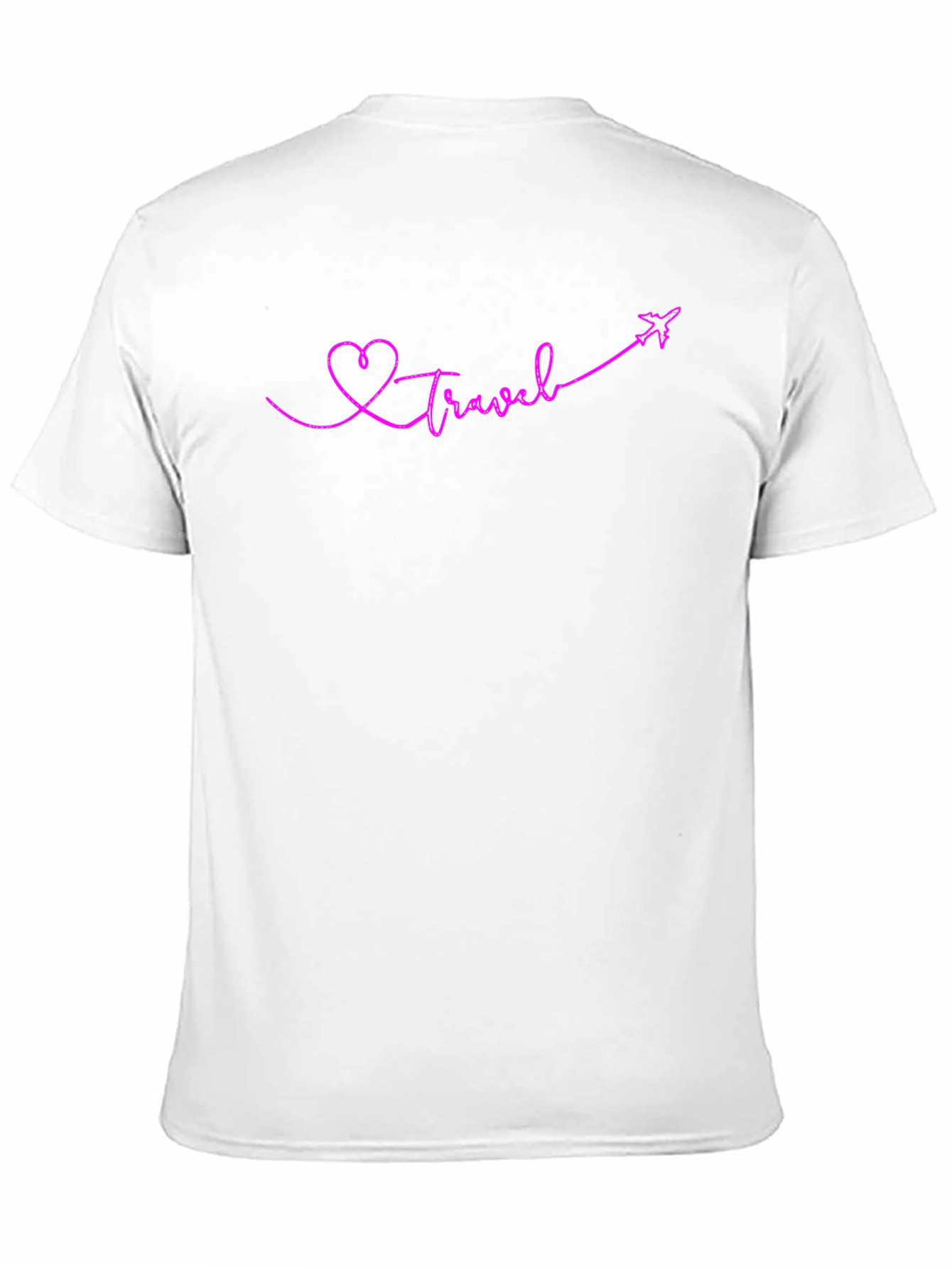 Travel Heart Graphic T-Shirt - Black Cotton