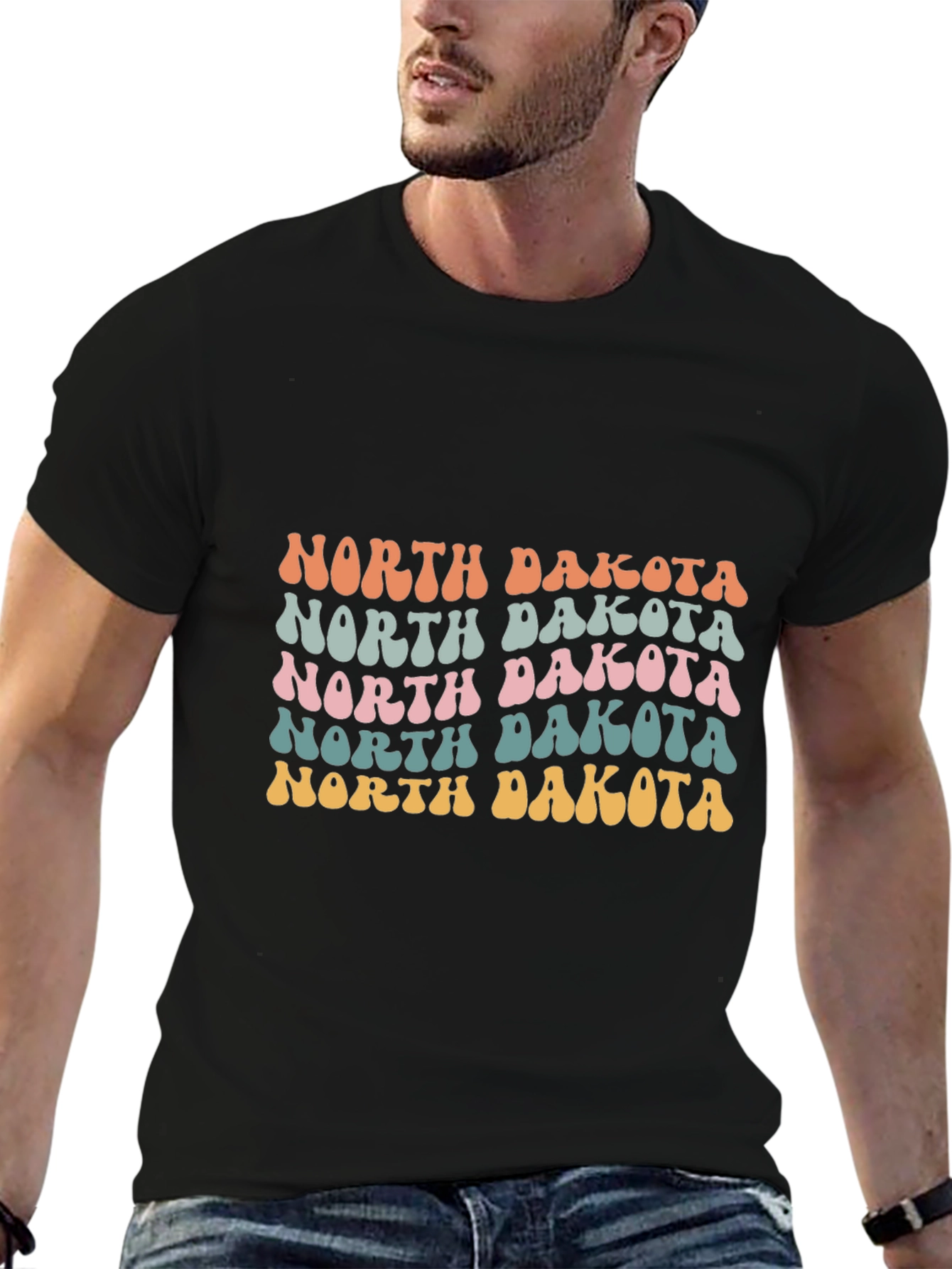 North Dakota Retro T-Shirt ND Pride