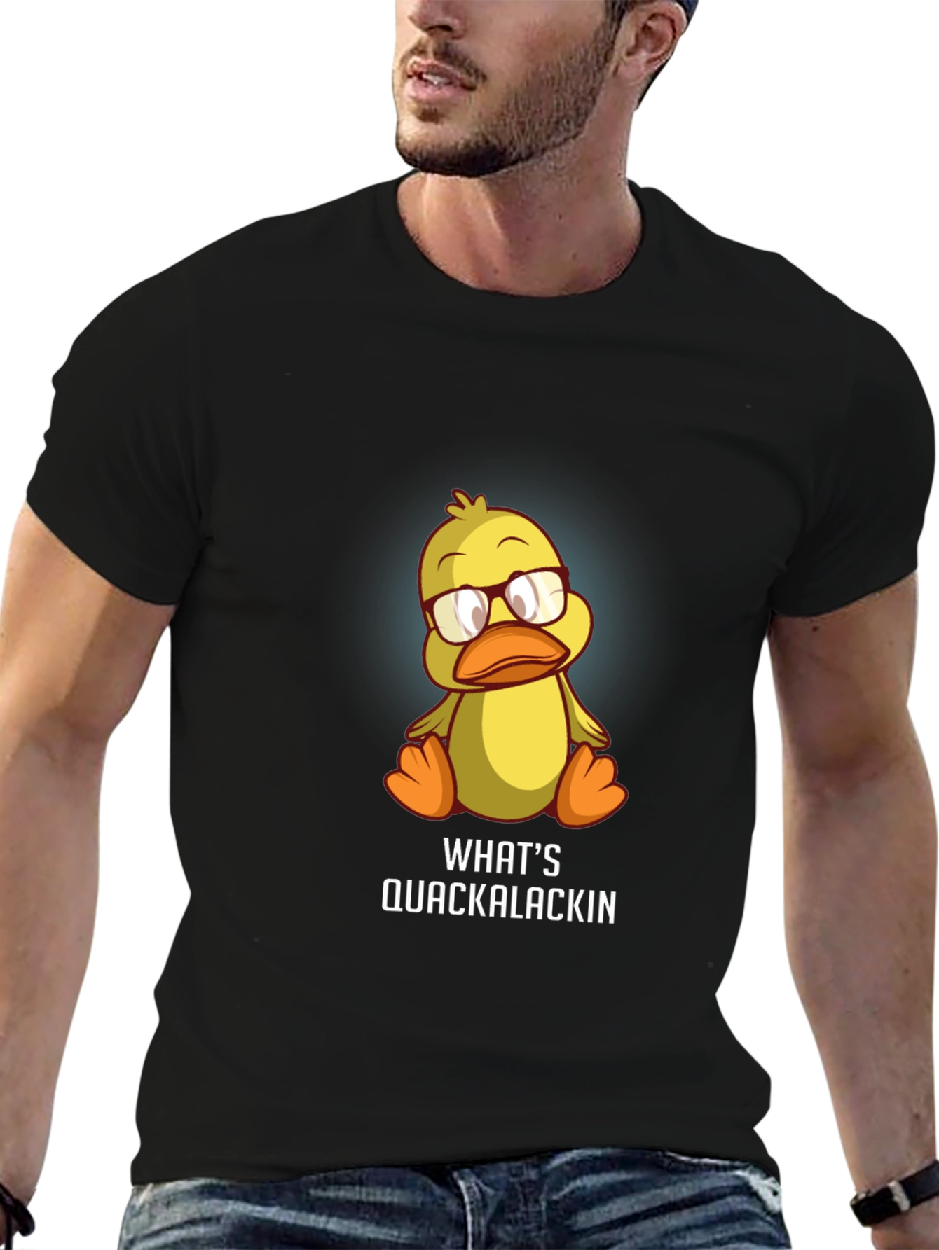 Whats Quackalackin Funny Duck Graphic Tee