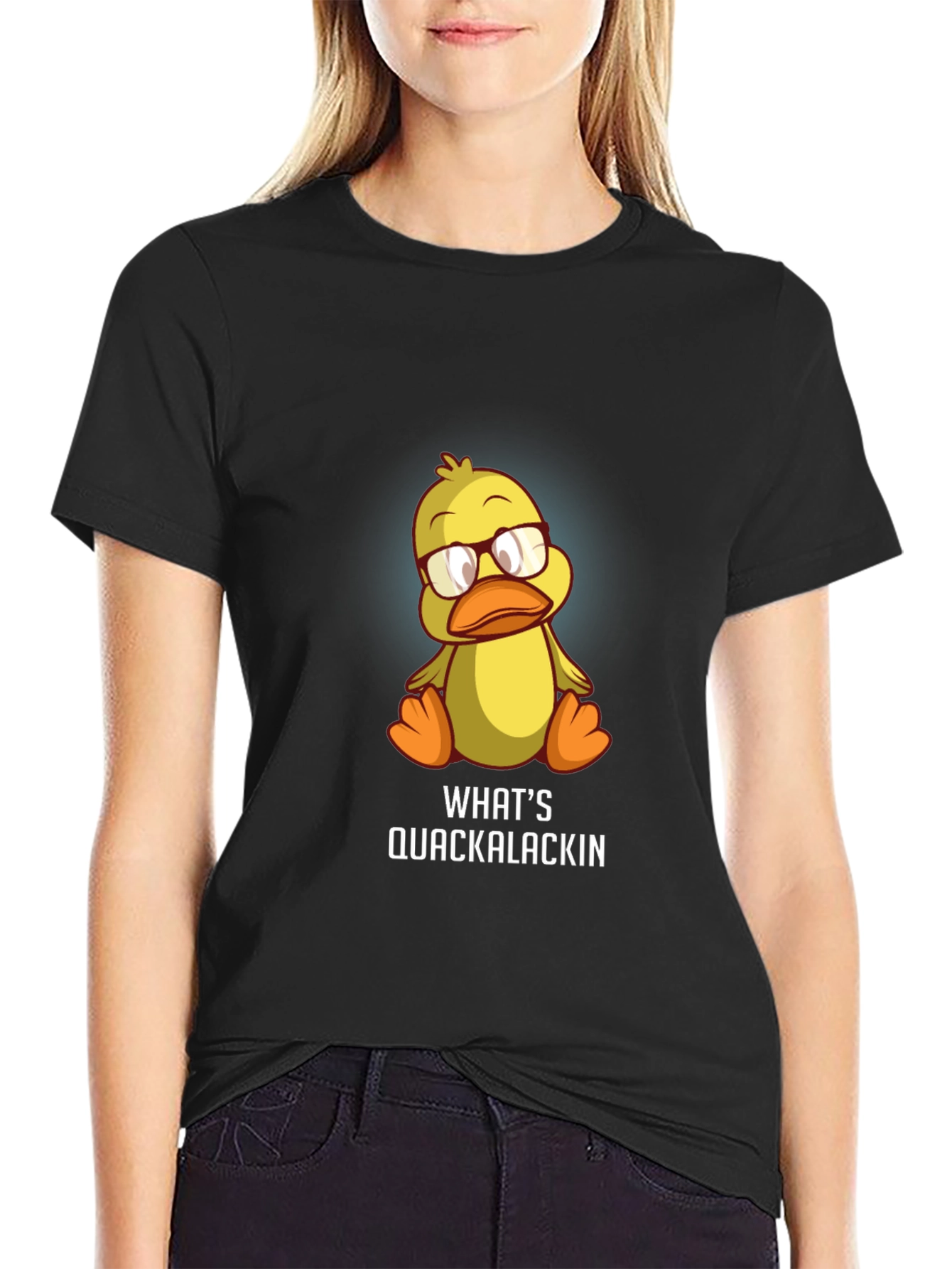 Whats Quackalackin Funny Duck Graphic Tee
