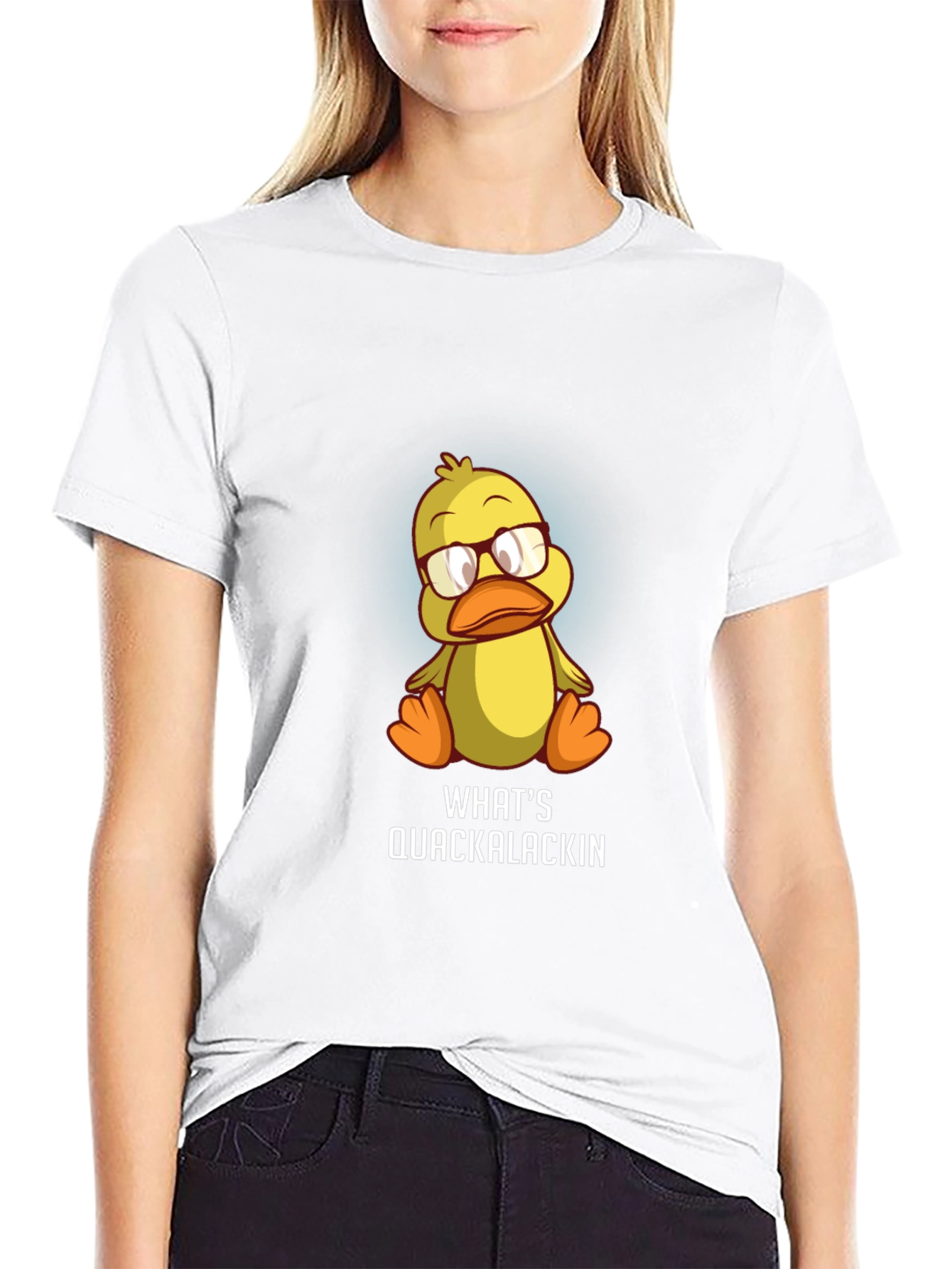 Whats Quackalackin Funny Duck Graphic Tee