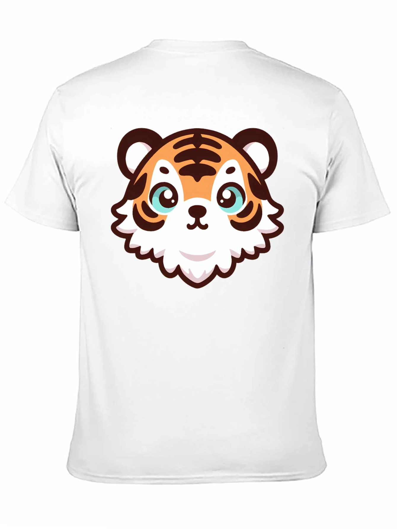Cute Cartoon Tiger Graphic T-Shirt
