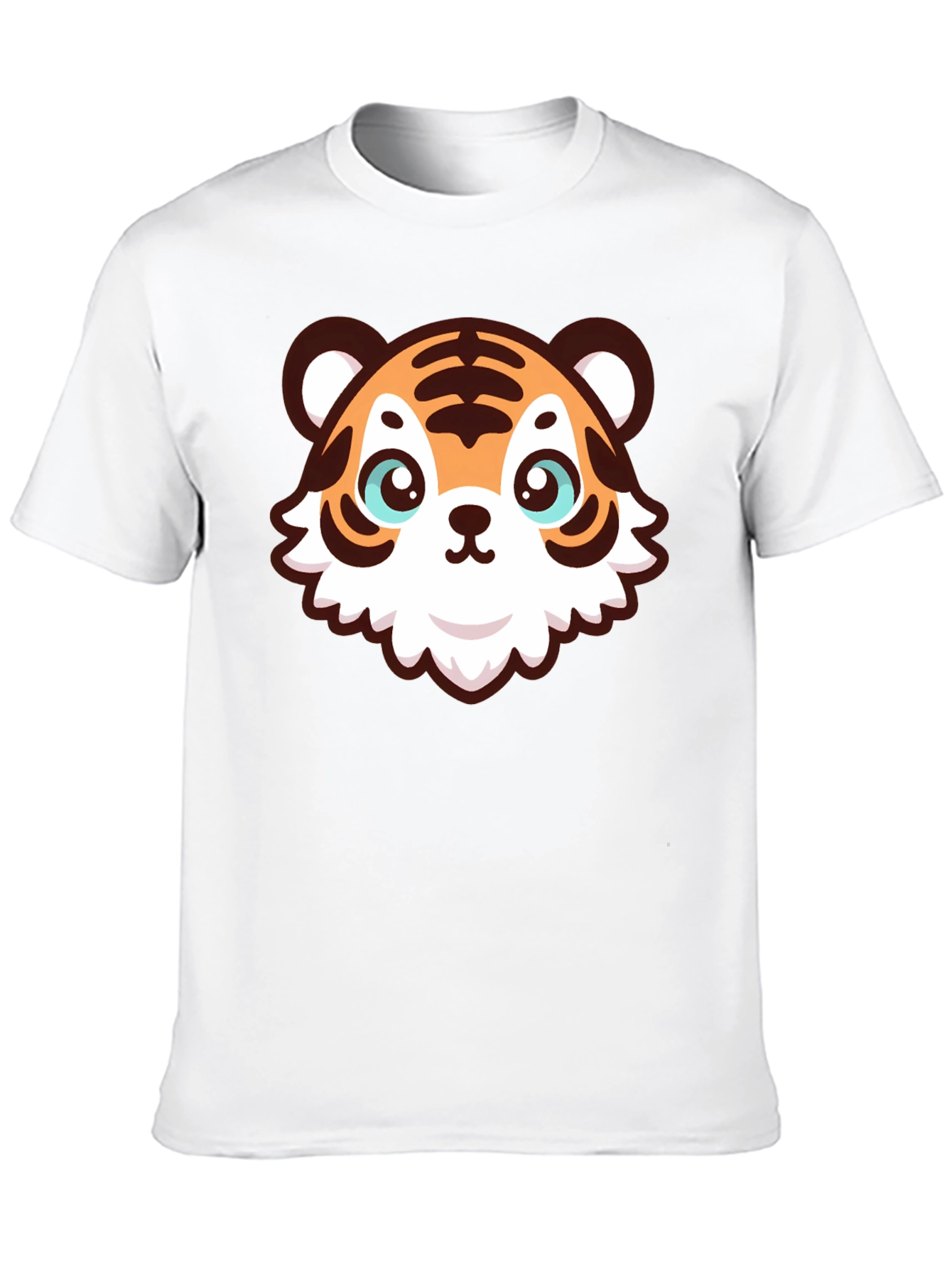 Cute Cartoon Tiger Graphic T-Shirt