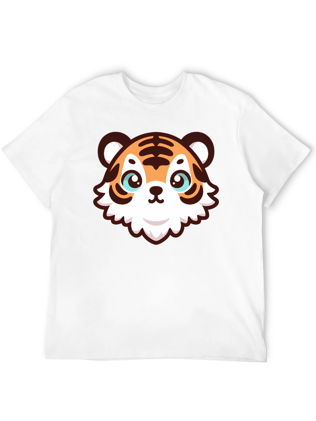 Cute Cartoon Tiger Graphic T-Shirt