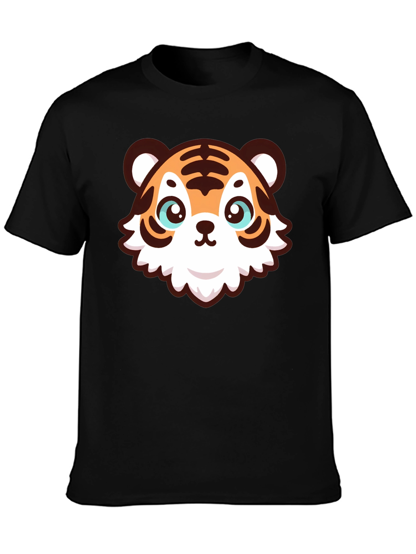 Cute Cartoon Tiger Graphic T-Shirt