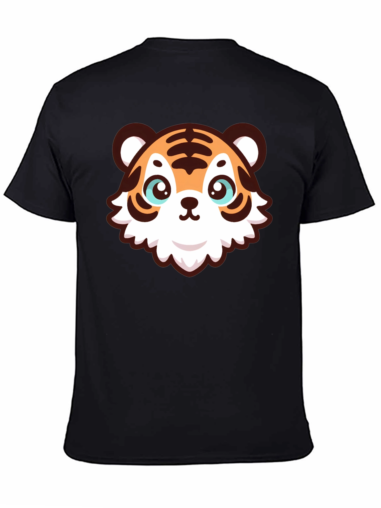 Cute Cartoon Tiger Graphic T-Shirt