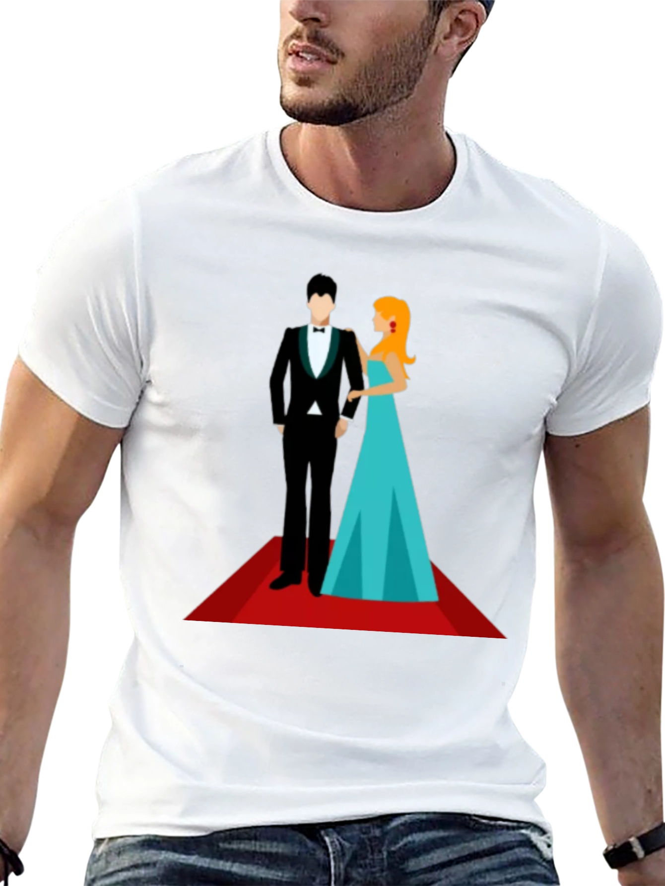 Red Carpet Affair T-Shirt - Stylish Graphic Tee