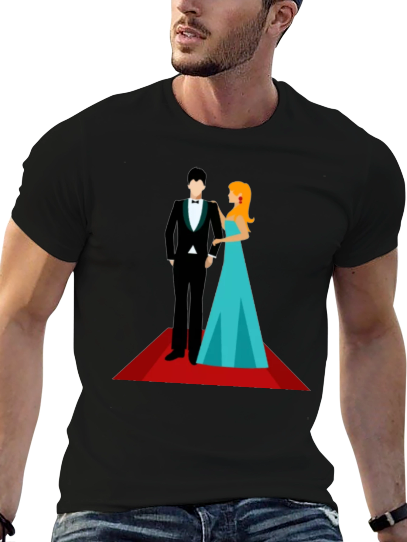 Red Carpet Affair T-Shirt - Stylish Graphic Tee