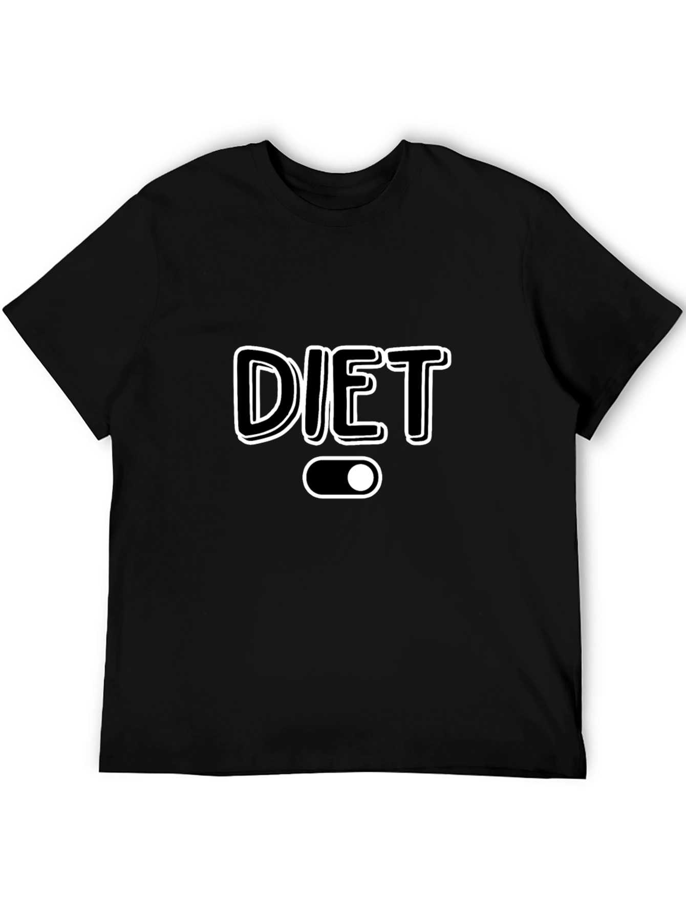 Diet Mode On Black T-Shirt