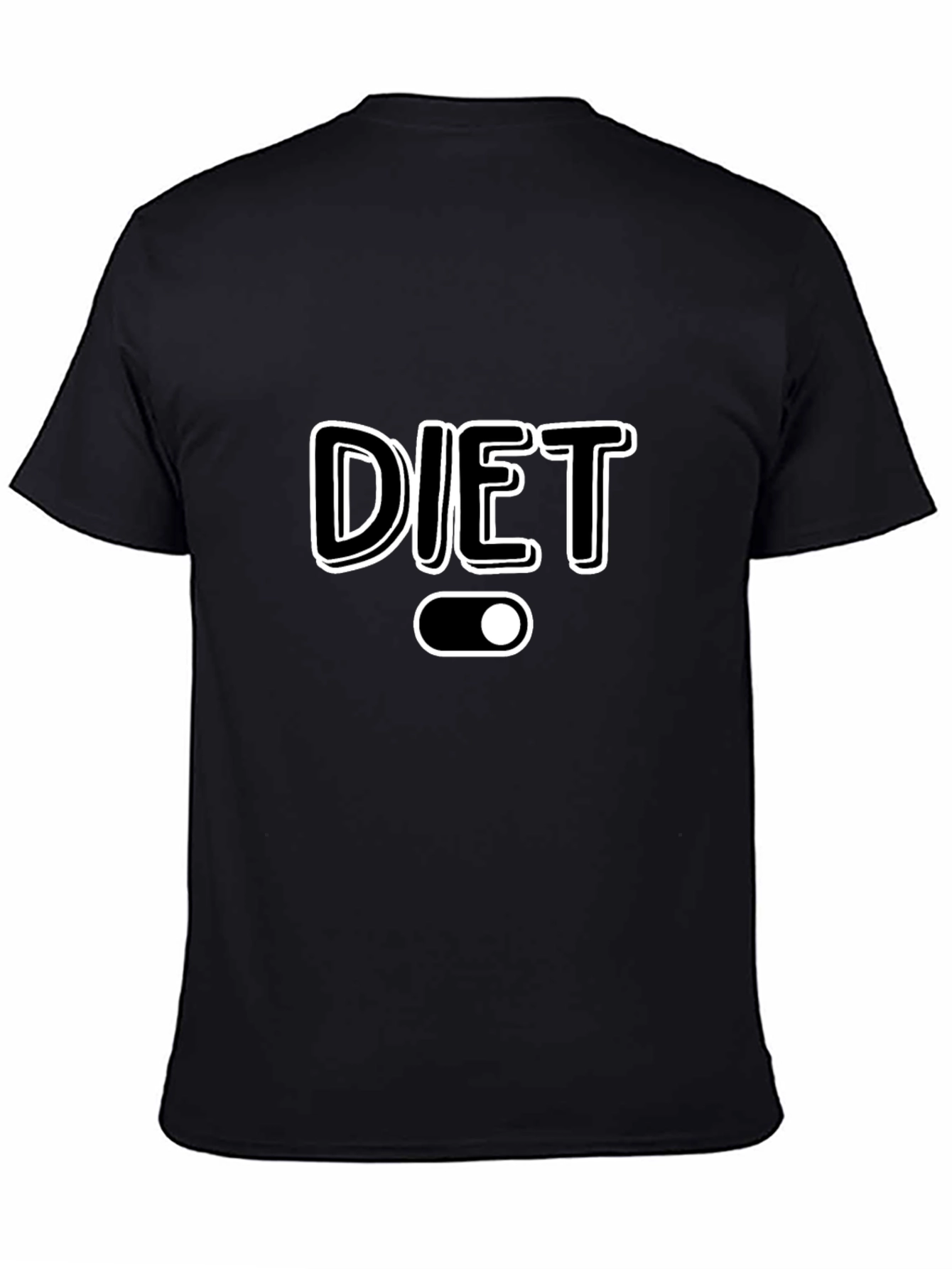 Diet Mode On Black T-Shirt