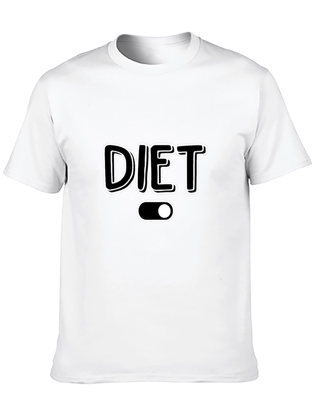 Diet Mode On Black T-Shirt