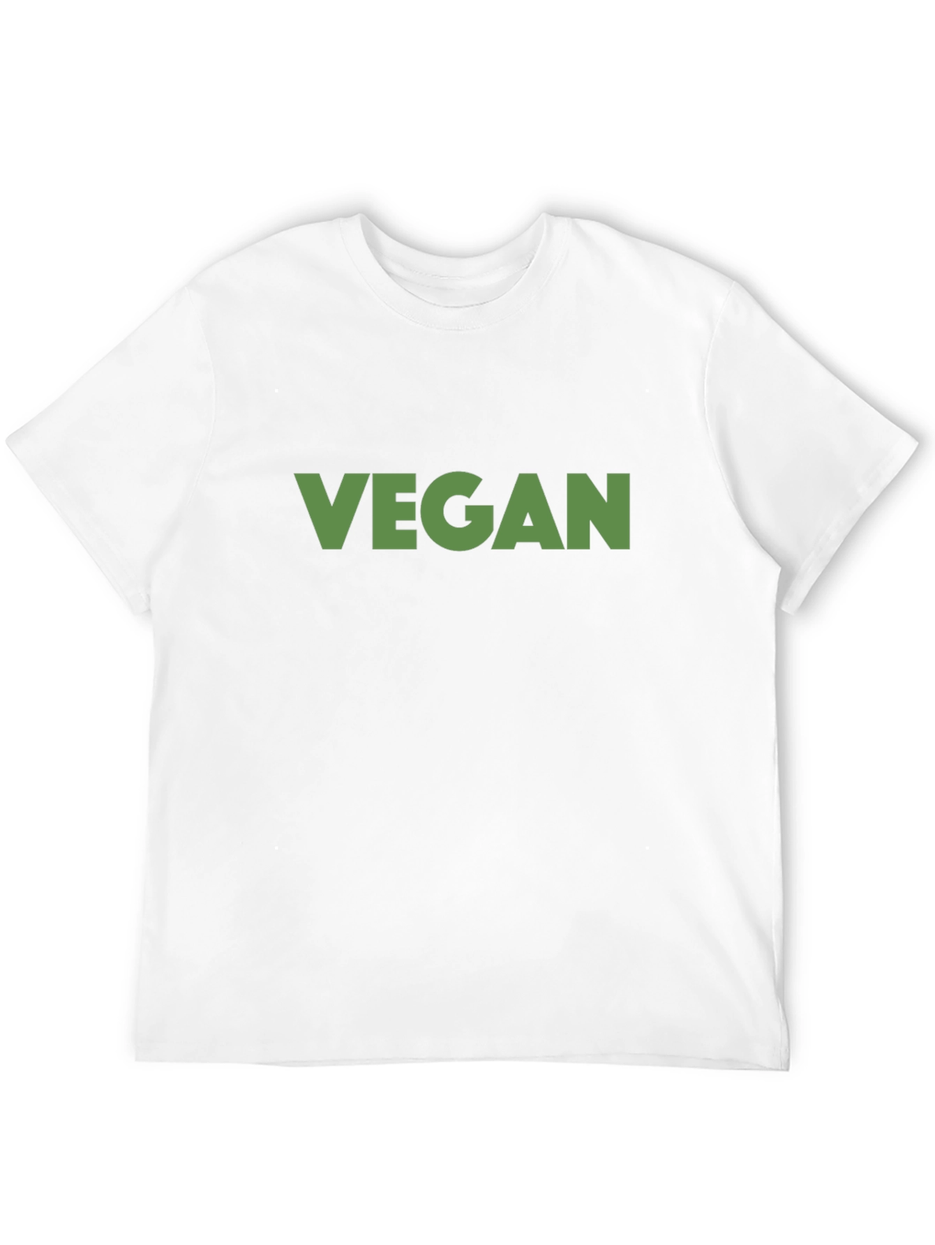 Vegan Statement T-Shirt - Bold Green Print on Black