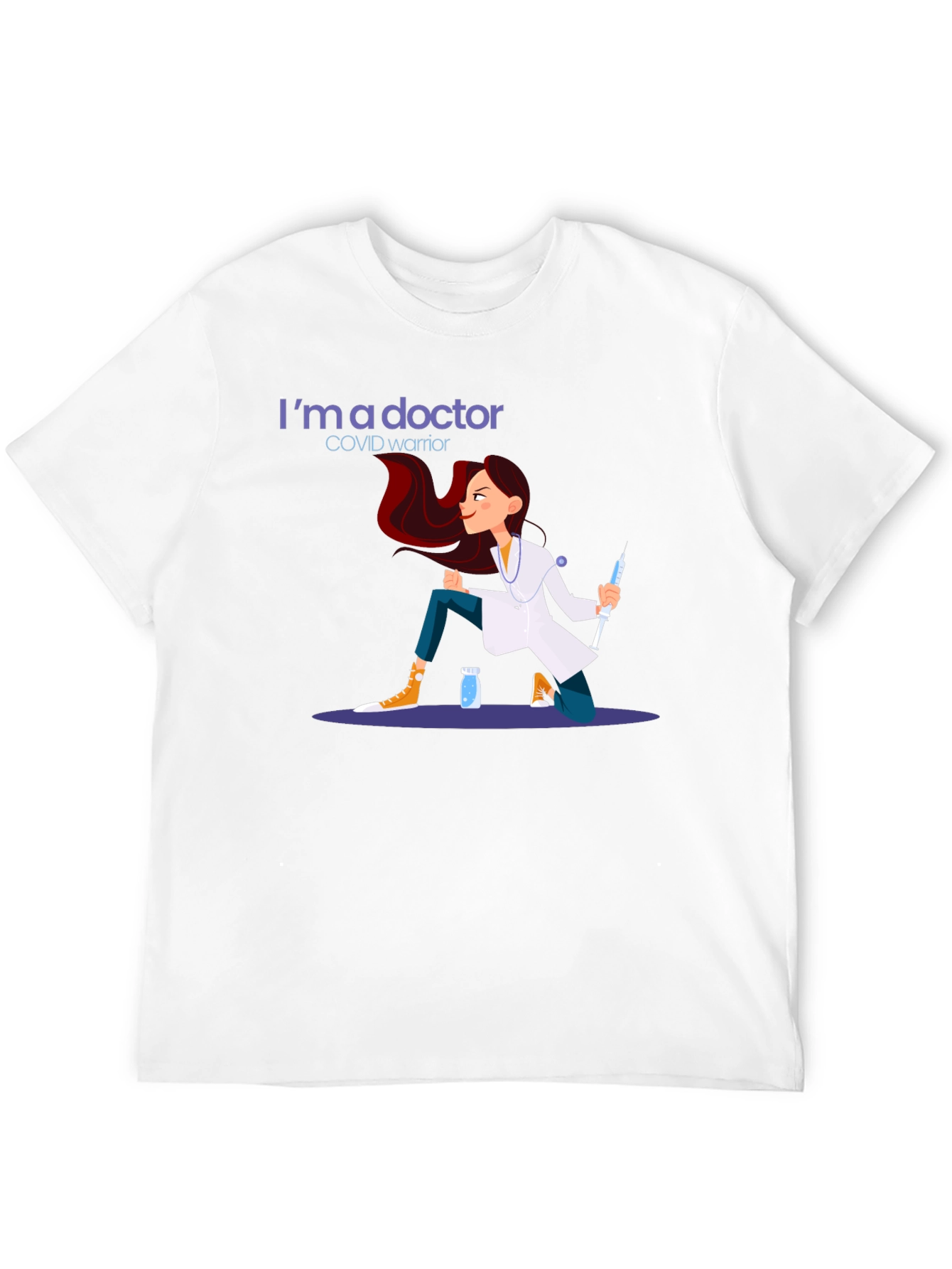 Doctor COVID Warrior Graphic T-Shirt