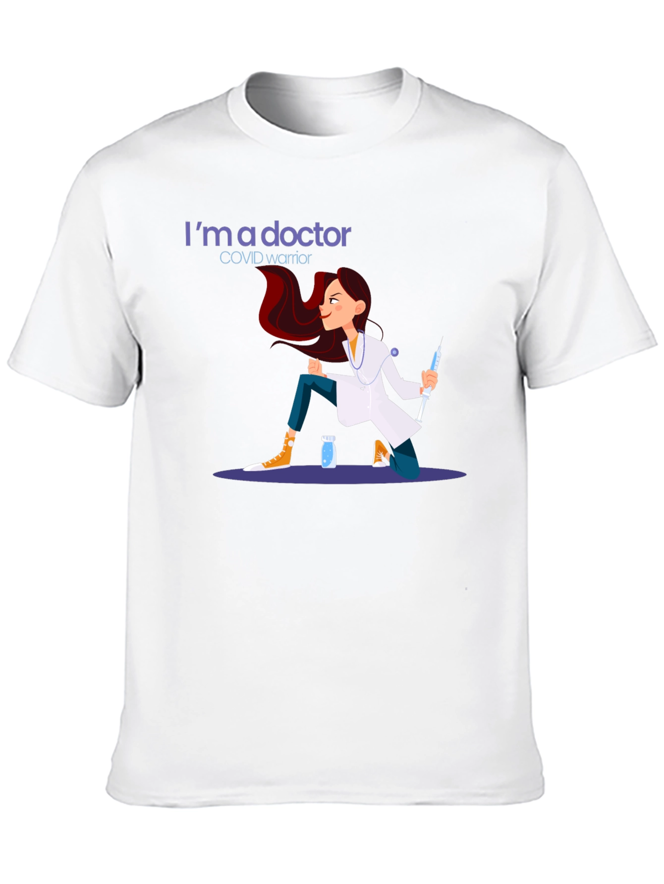 Doctor COVID Warrior Graphic T-Shirt