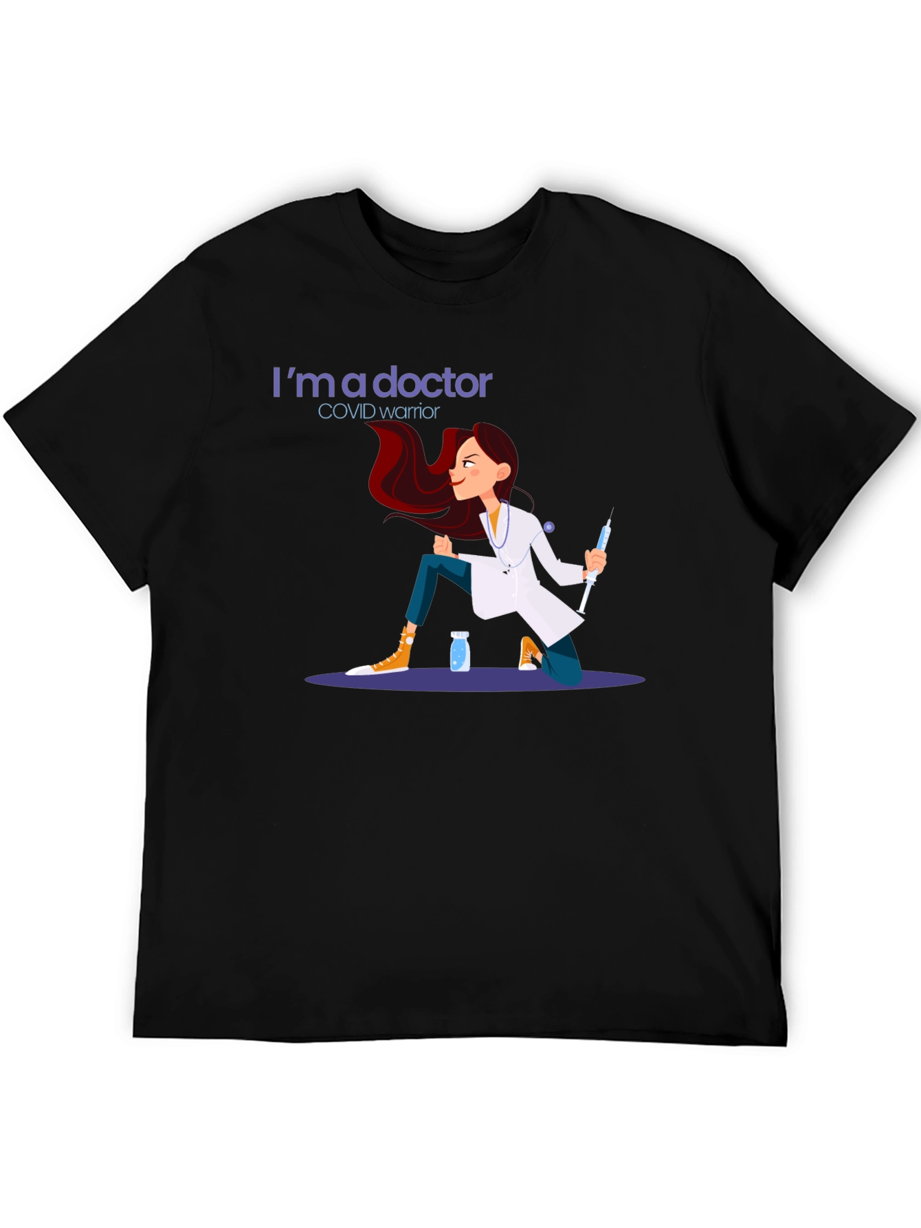 Doctor COVID Warrior Graphic T-Shirt