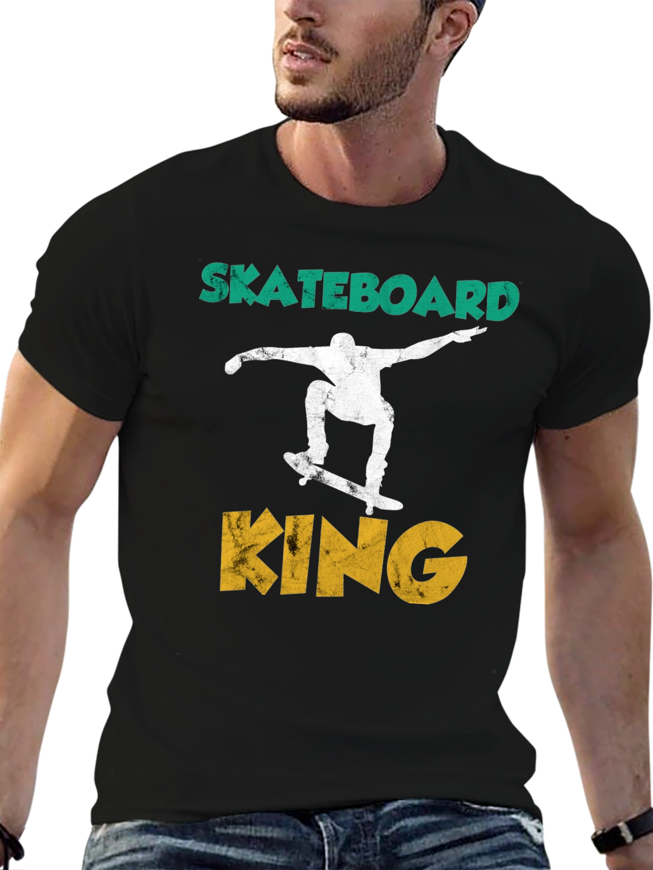 Skateboard King Graphic Tee - Black
