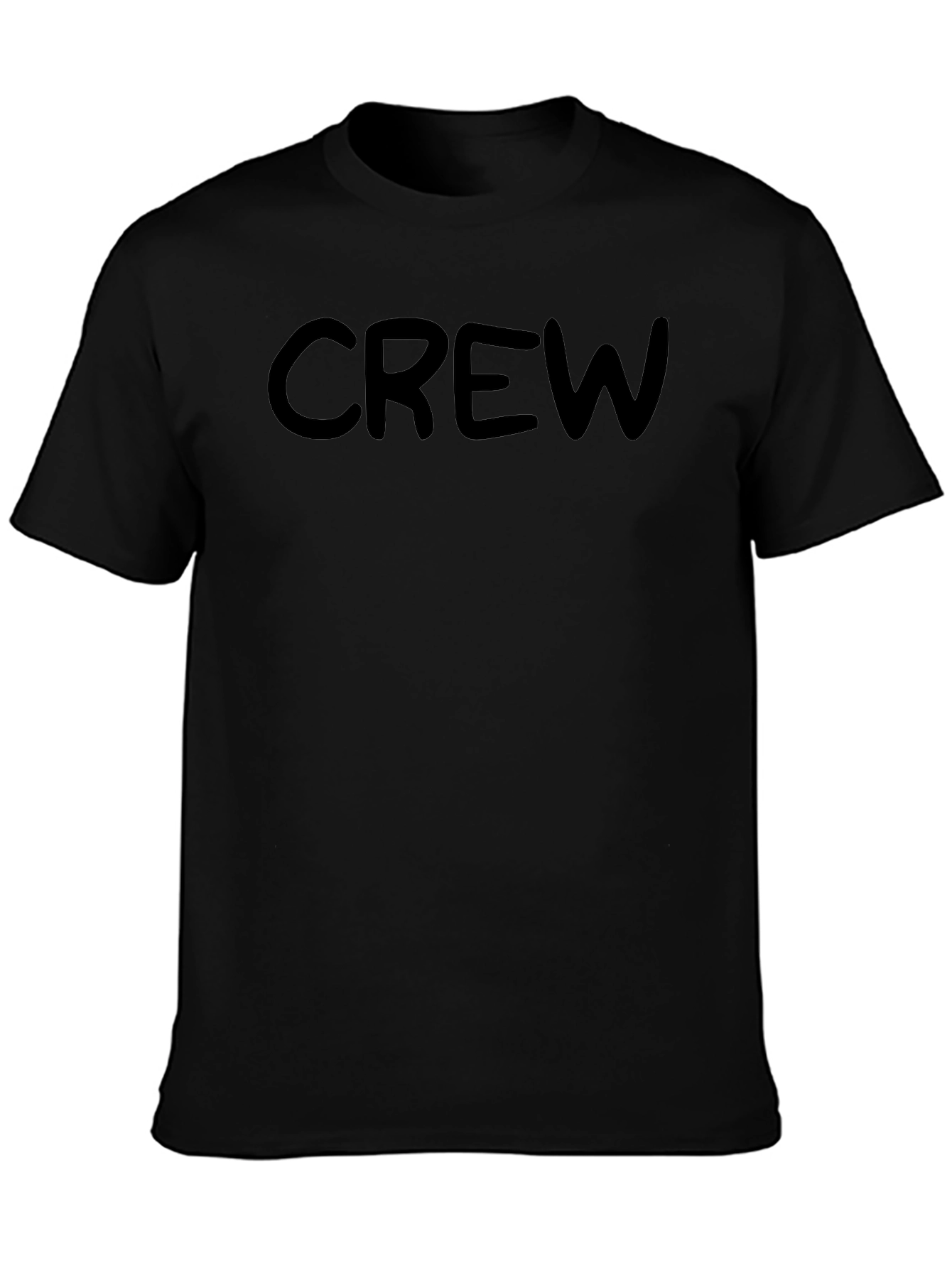 Crew Neck Black T-Shirt