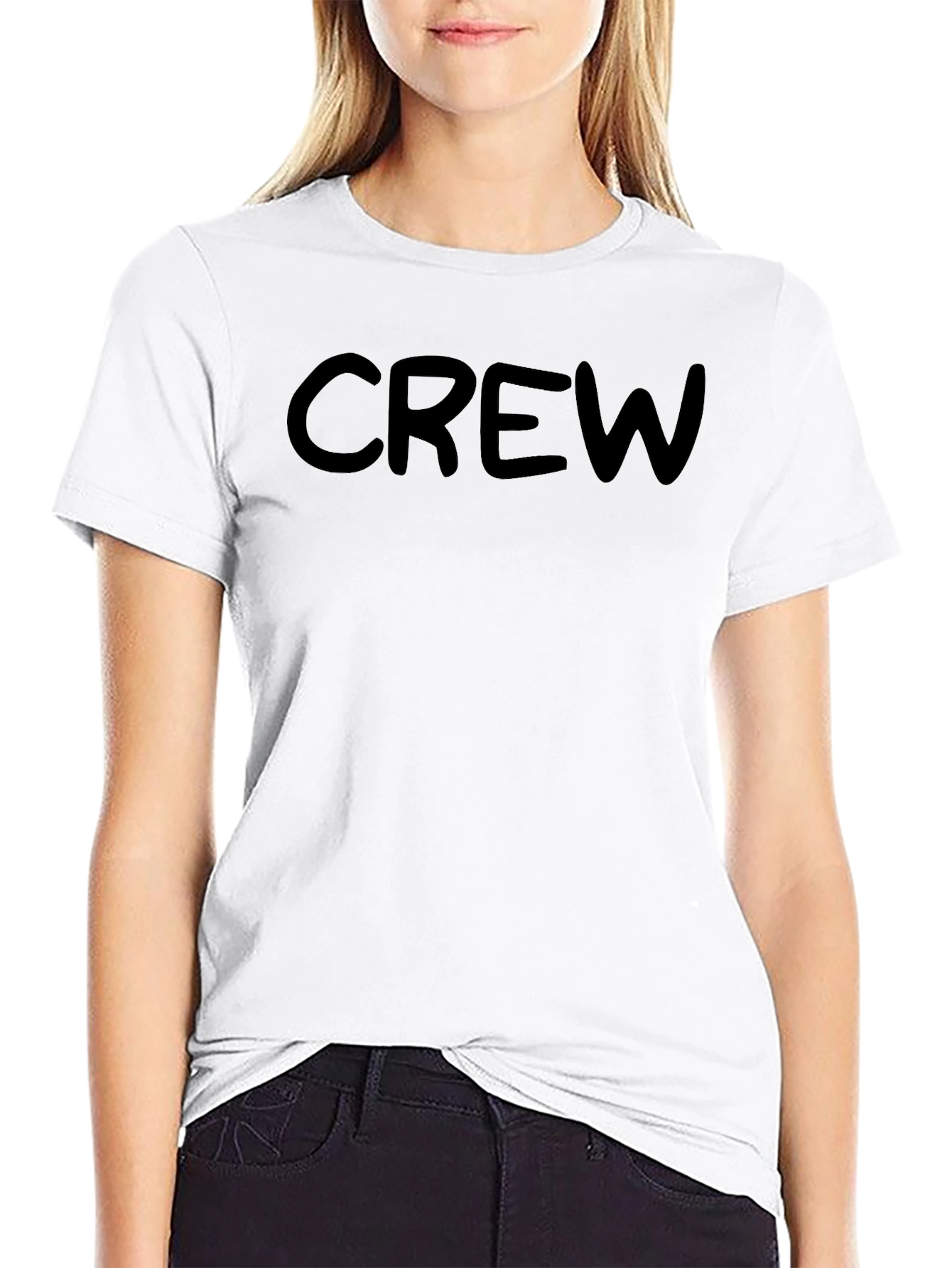 Crew Neck Black T-Shirt