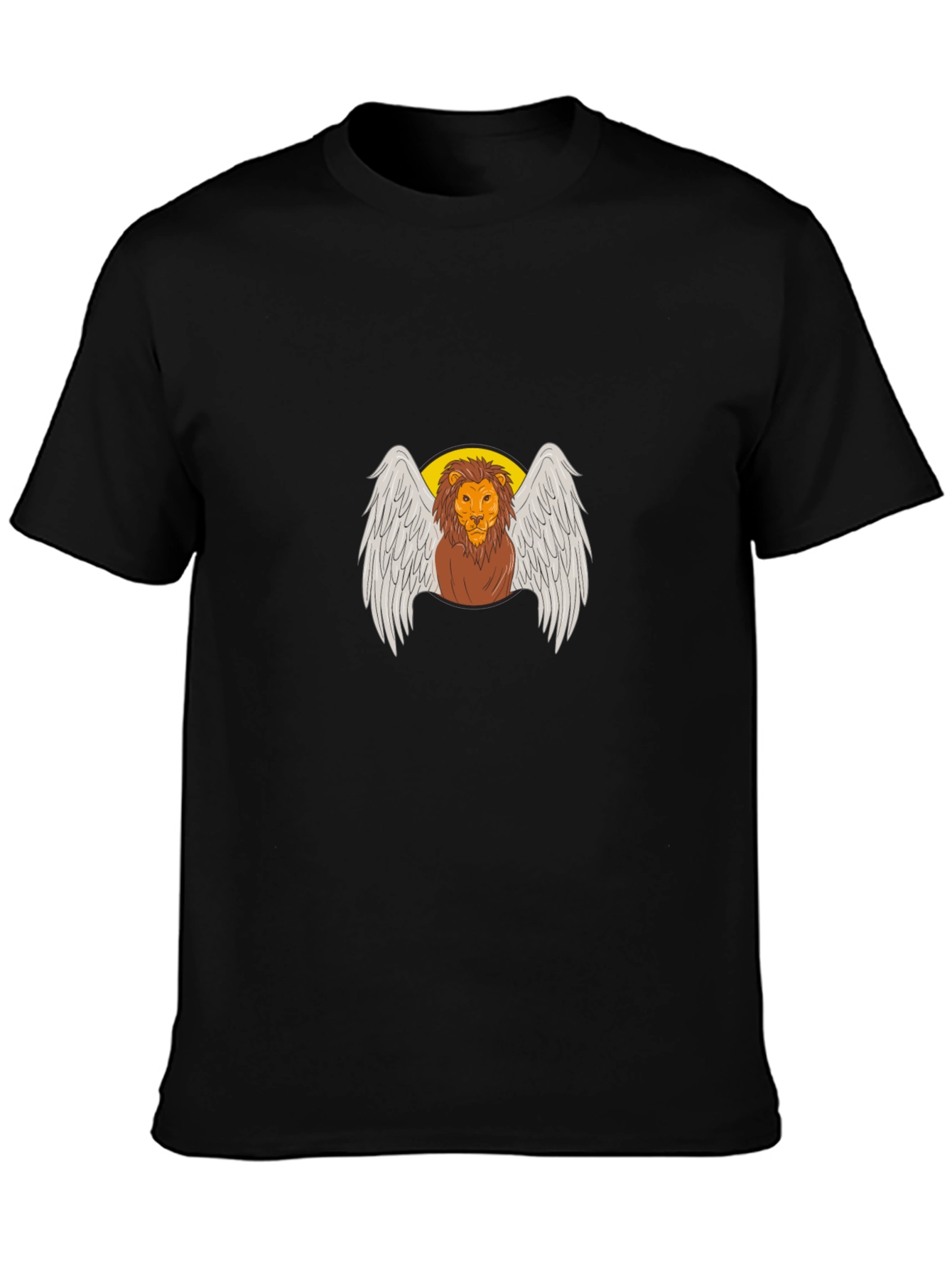 Winged Lion Graphic Tee - Black