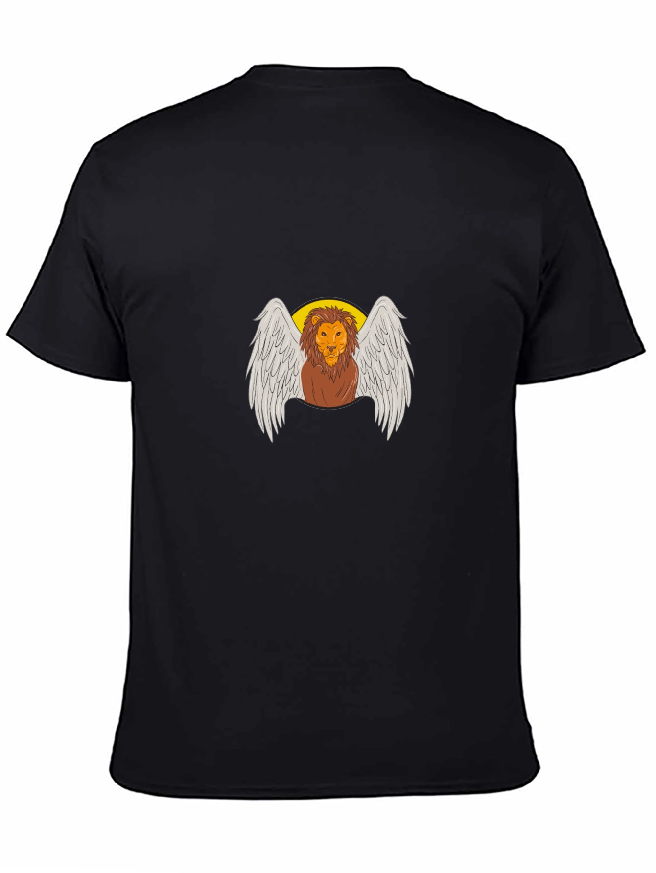 Winged Lion Graphic Tee - Black