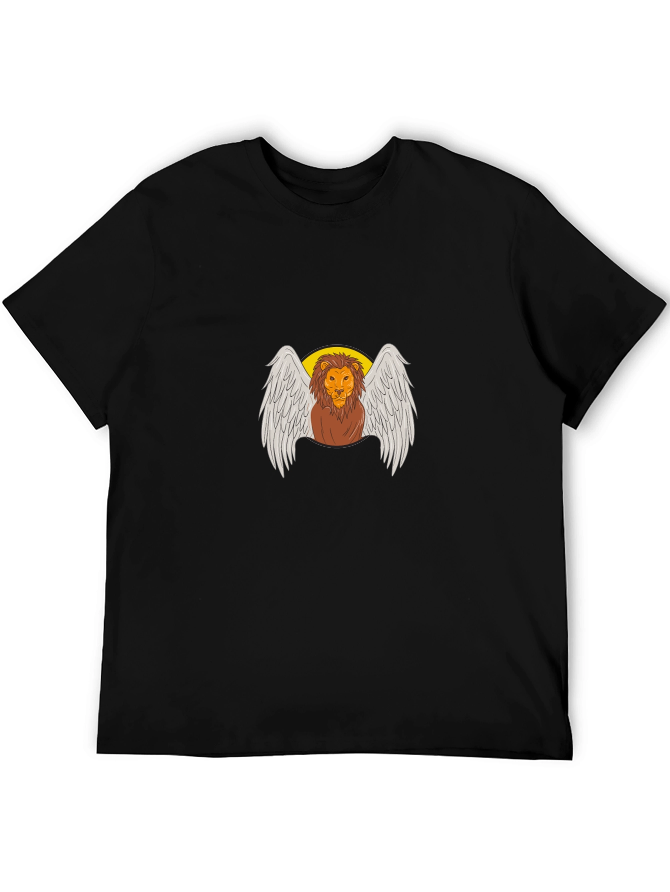 Winged Lion Graphic Tee - Black