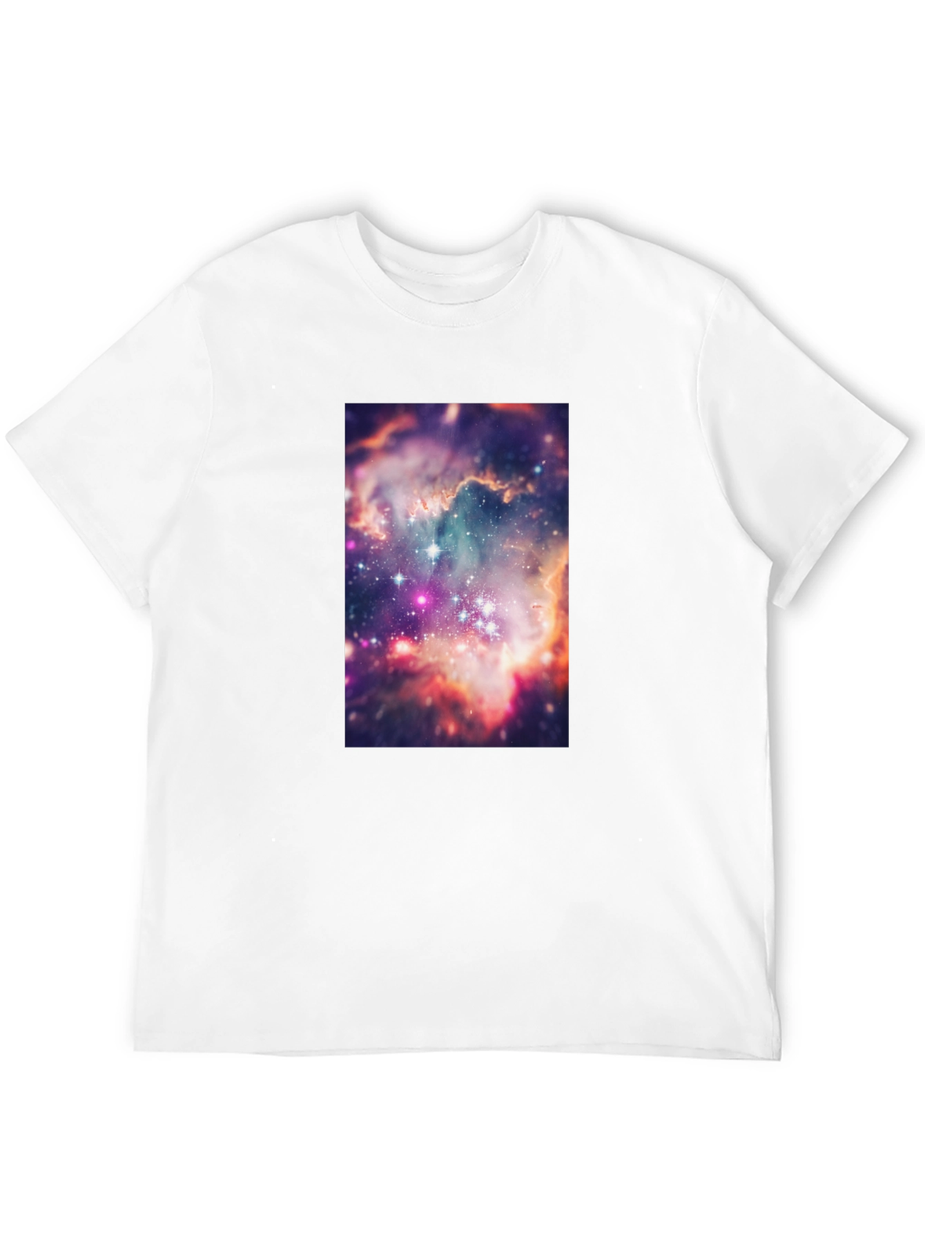 Galaxy Print Black T-Shirt - Cosmic Style