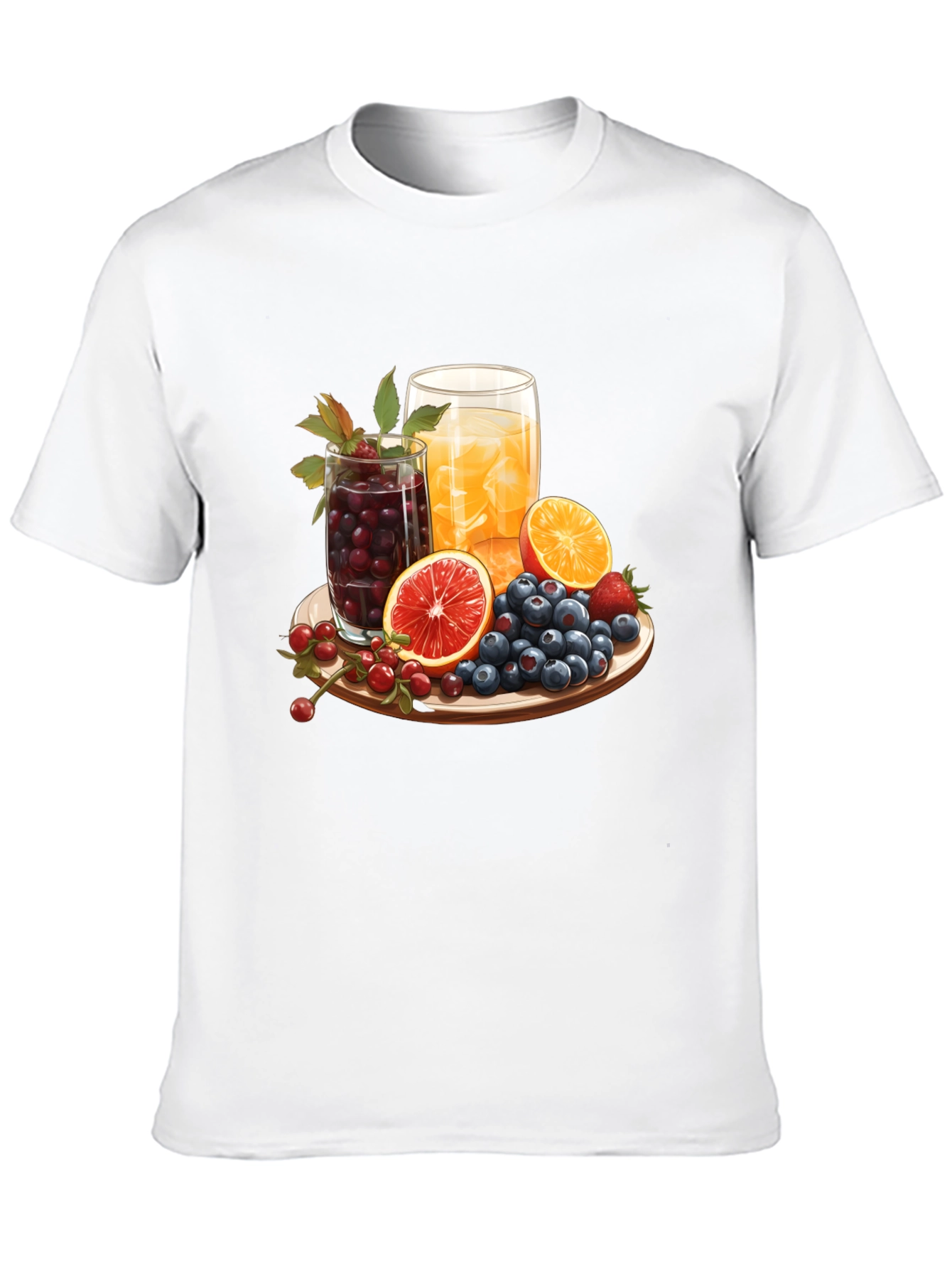 Fruit Platter Graphic Tee - Refreshing Summer Style