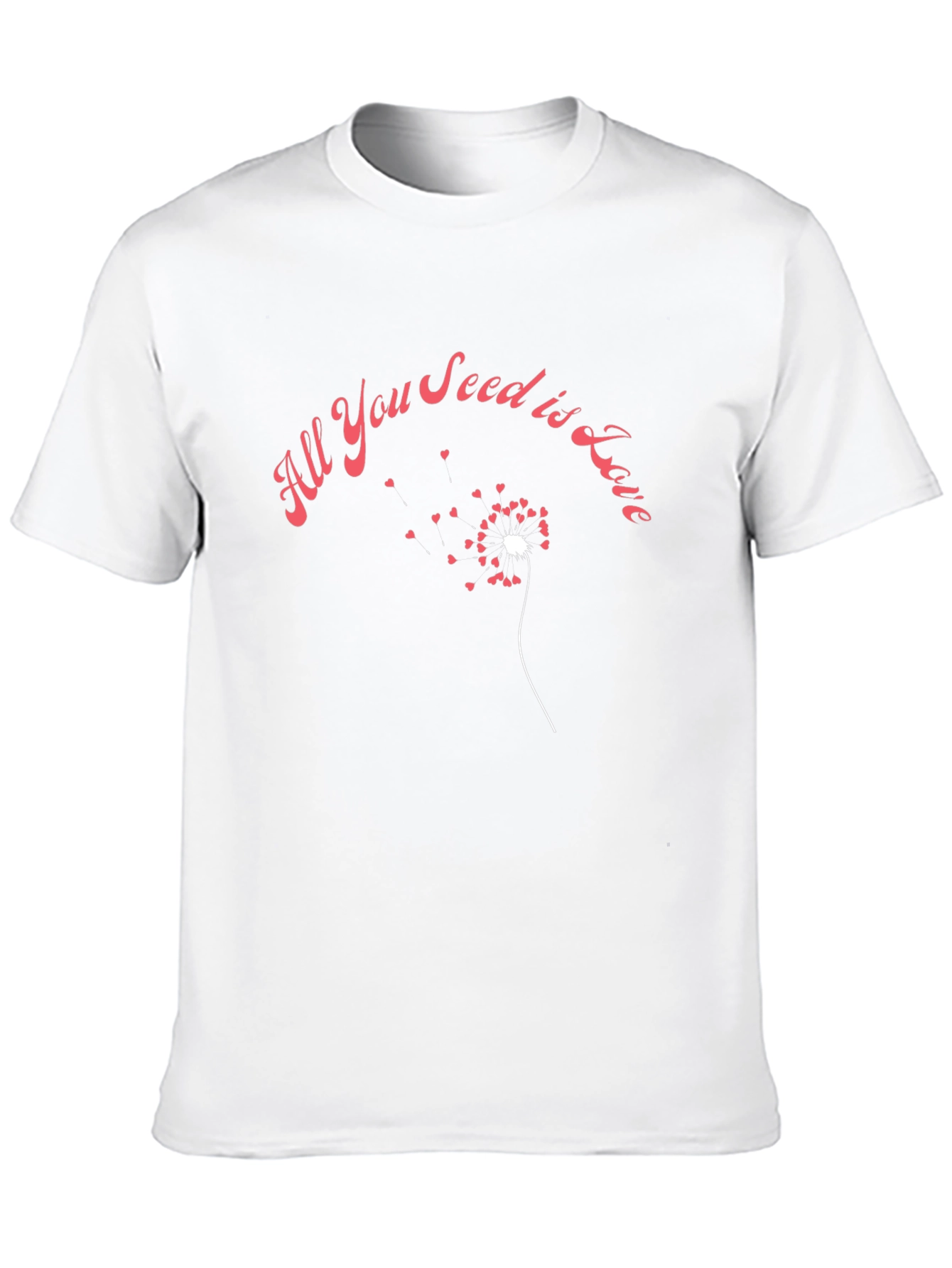 All You Seed is Love T-Shirt Black Cotton Tee