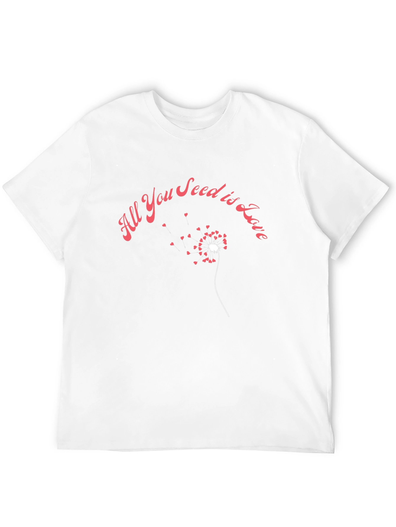 All You Seed is Love T-Shirt Black Cotton Tee