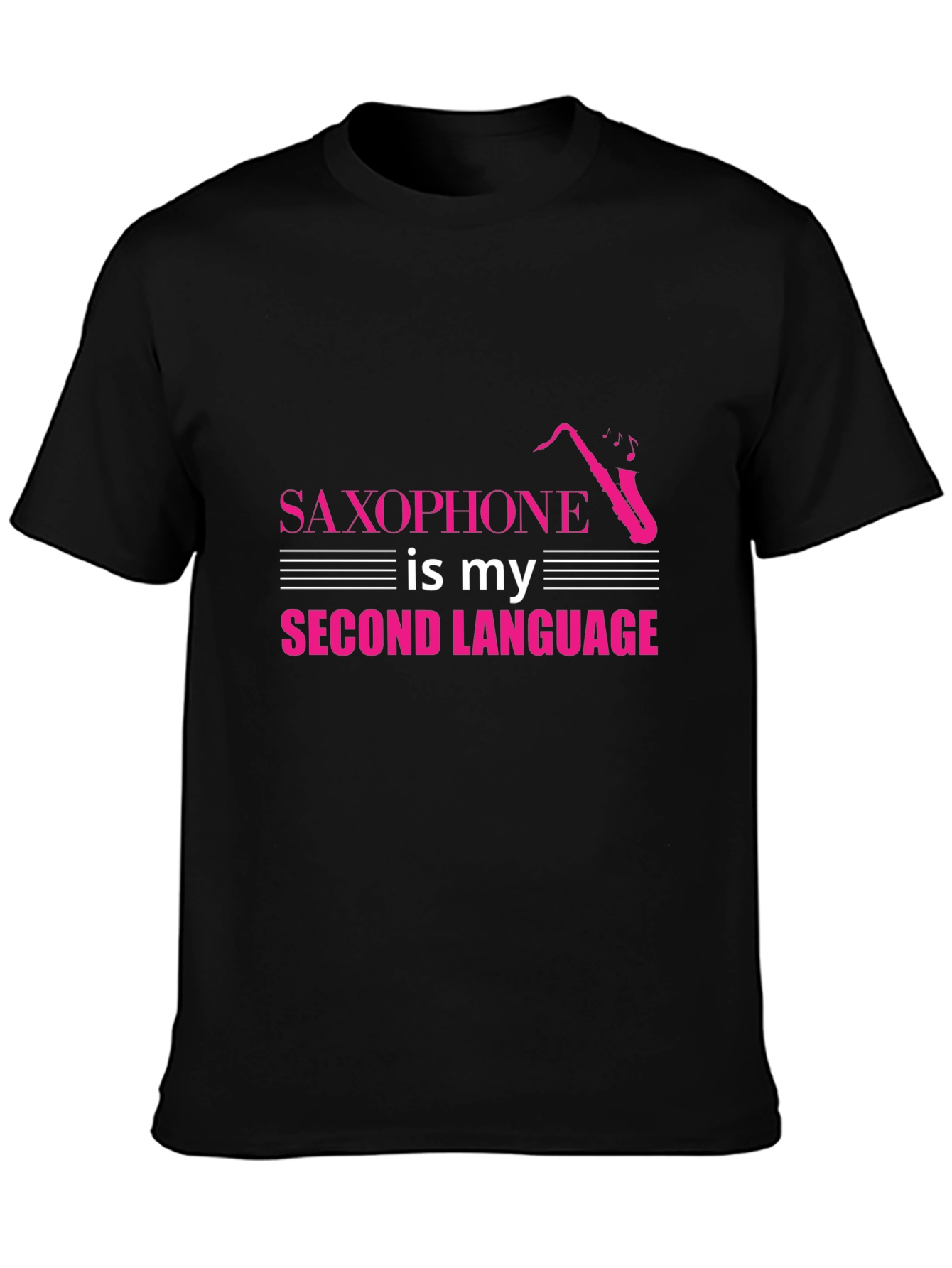 Saxophone Second Language T-Shirt - Musician Tee