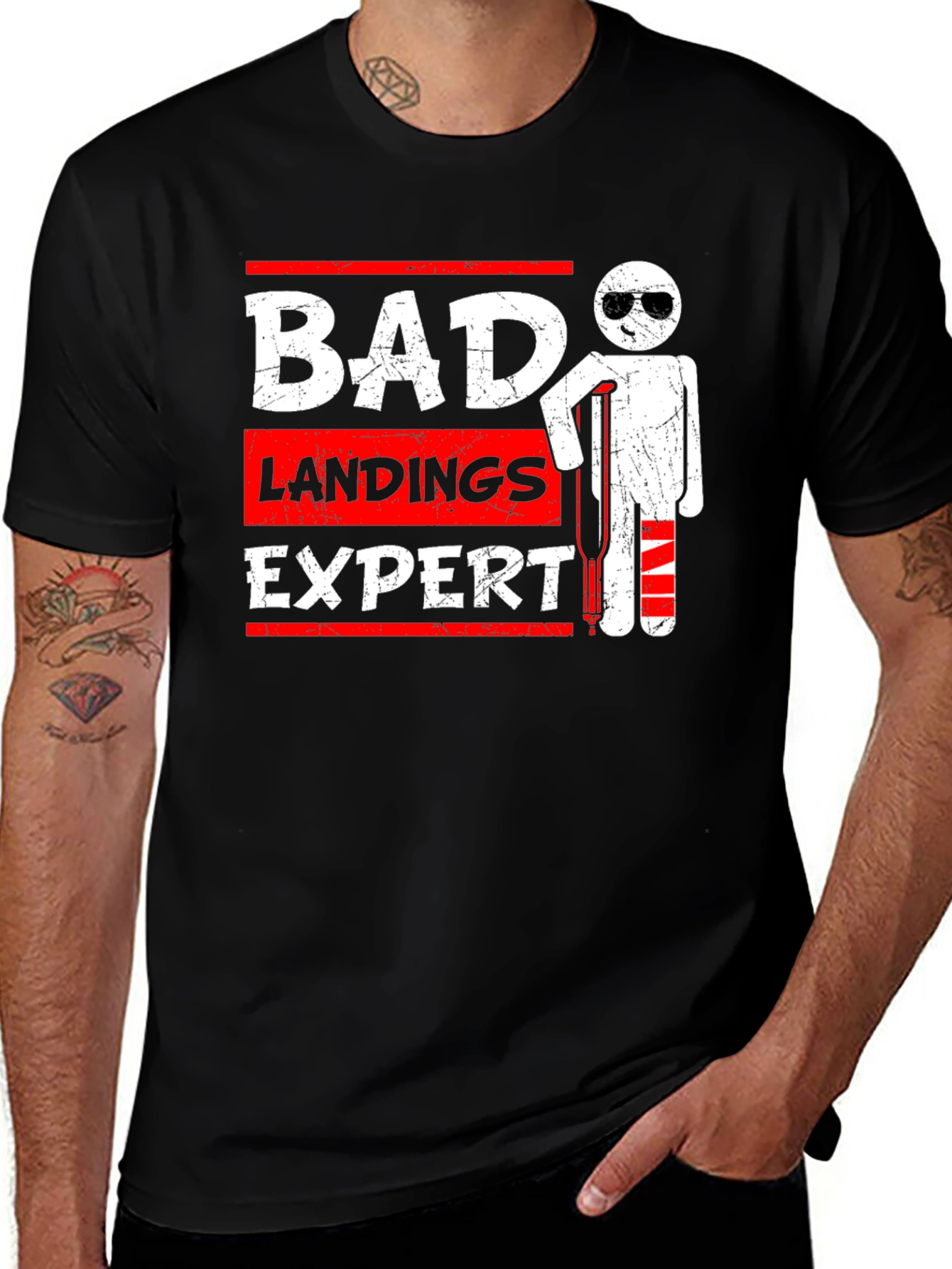 Bad Landings Expert Graphic T-Shirt