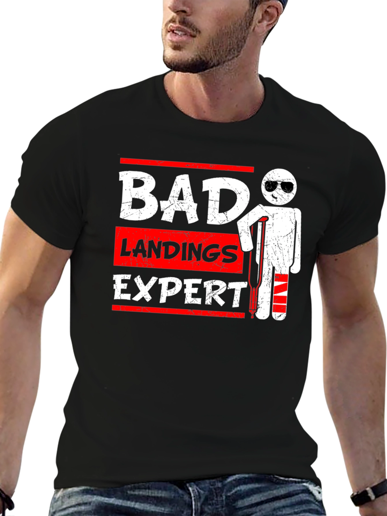 Bad Landings Expert Graphic T-Shirt