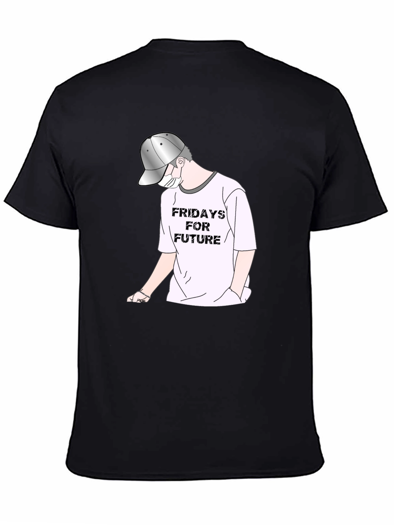 Fridays For Future Black Graphic Tee
