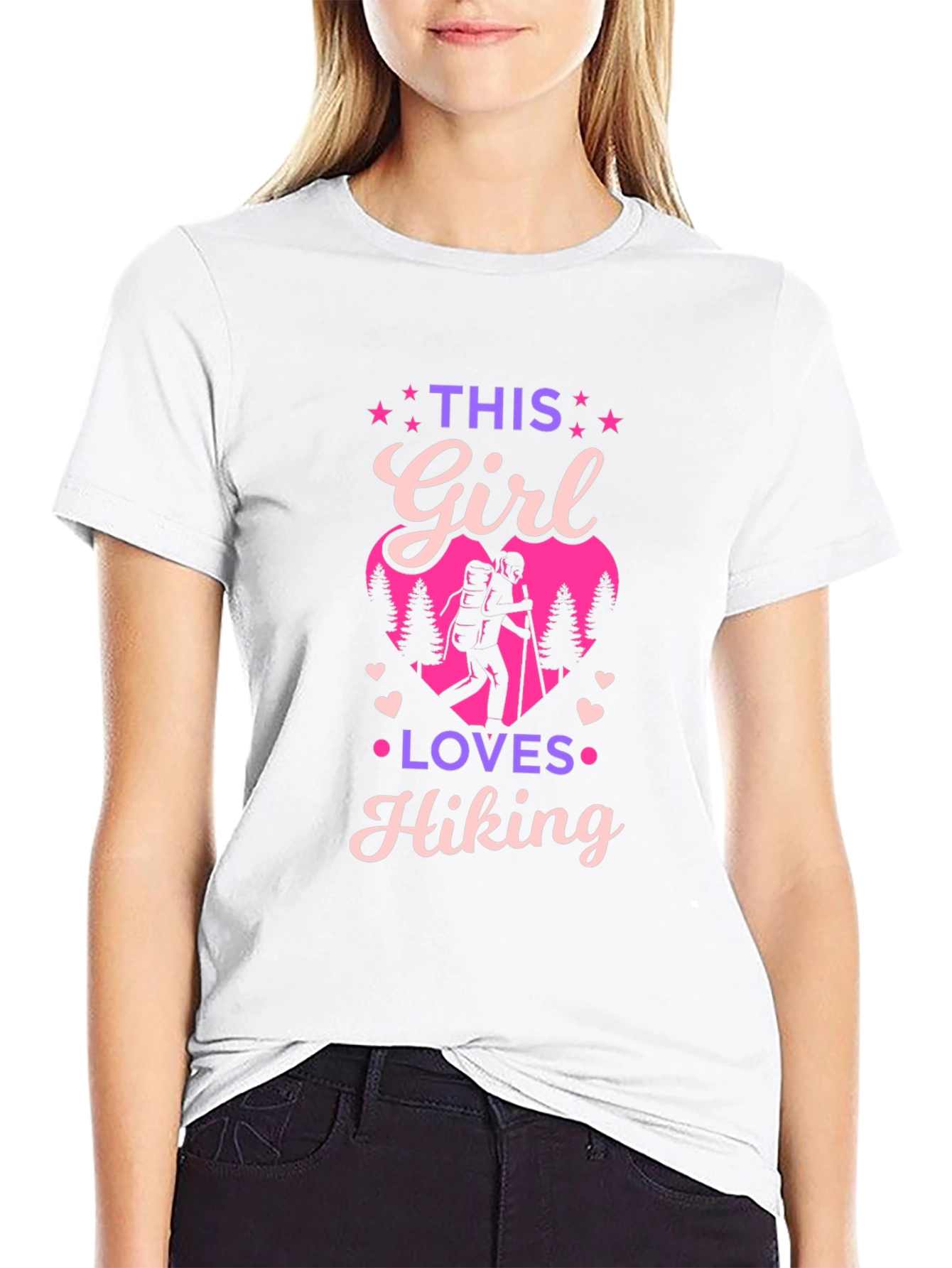 Hiking Girl T-Shirt - Outdoor Adventure Tee