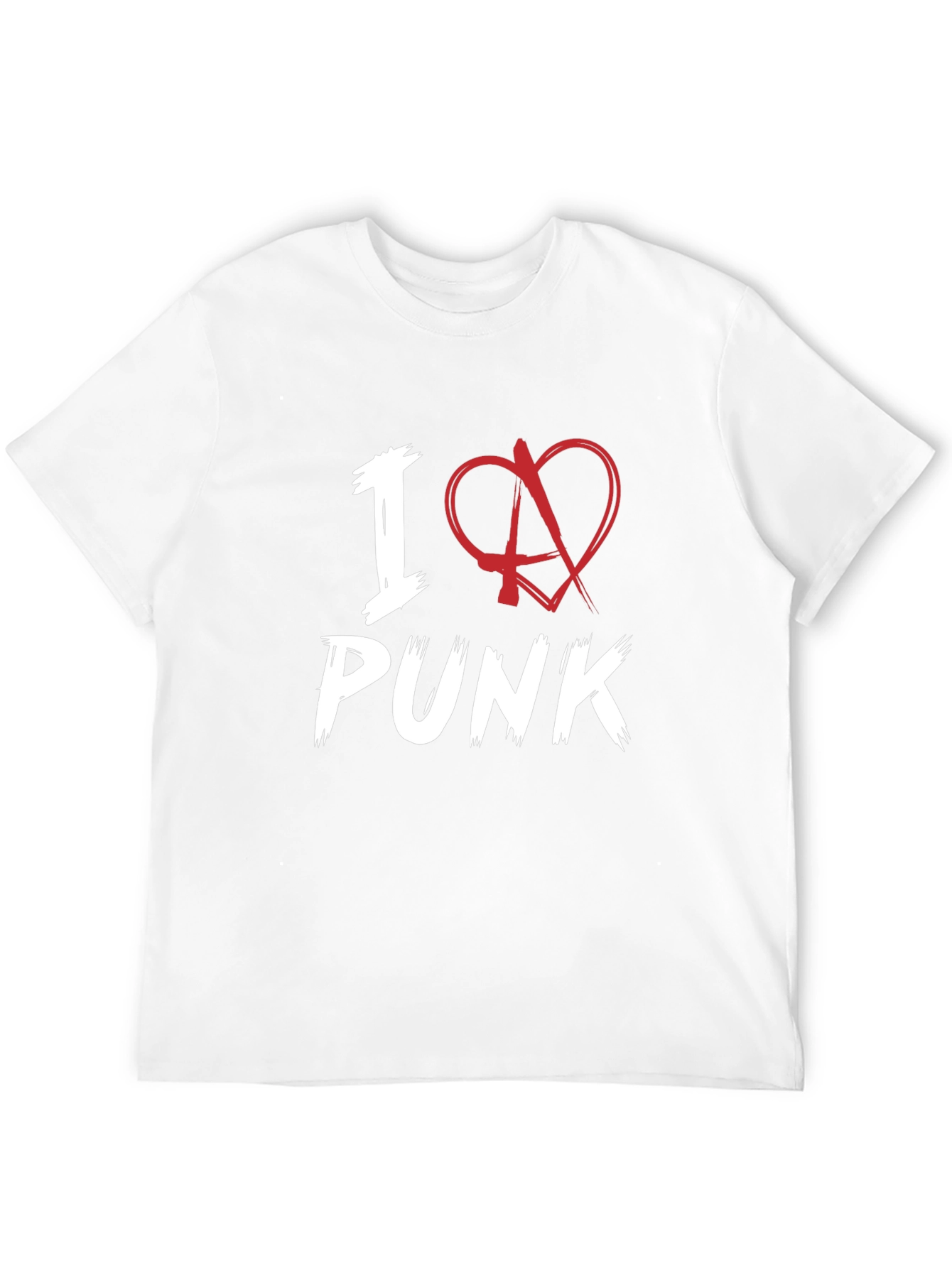 I Love Punk Graphic Tee - Black Cotton T-Shirt
