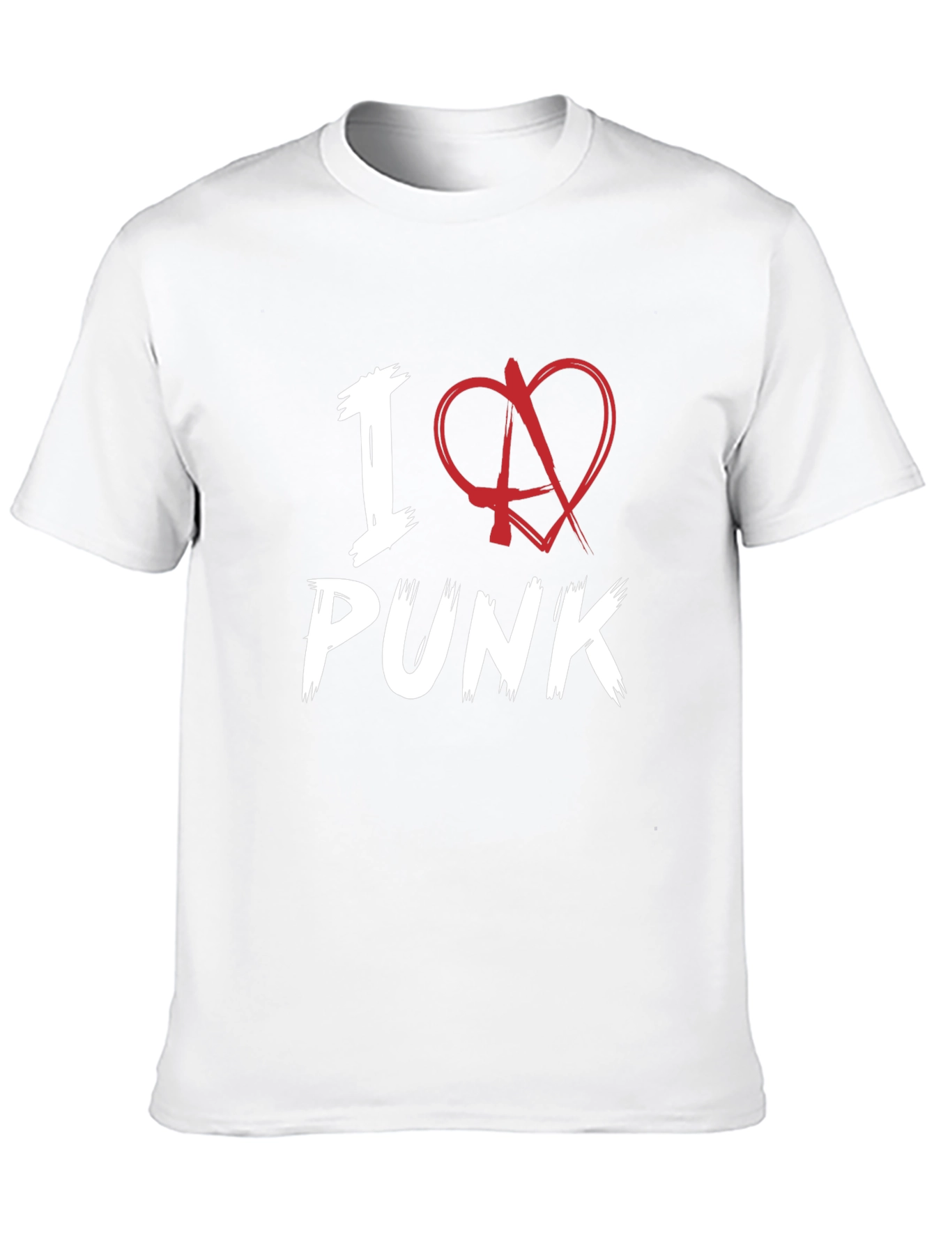 I Love Punk Graphic Tee - Black Cotton T-Shirt