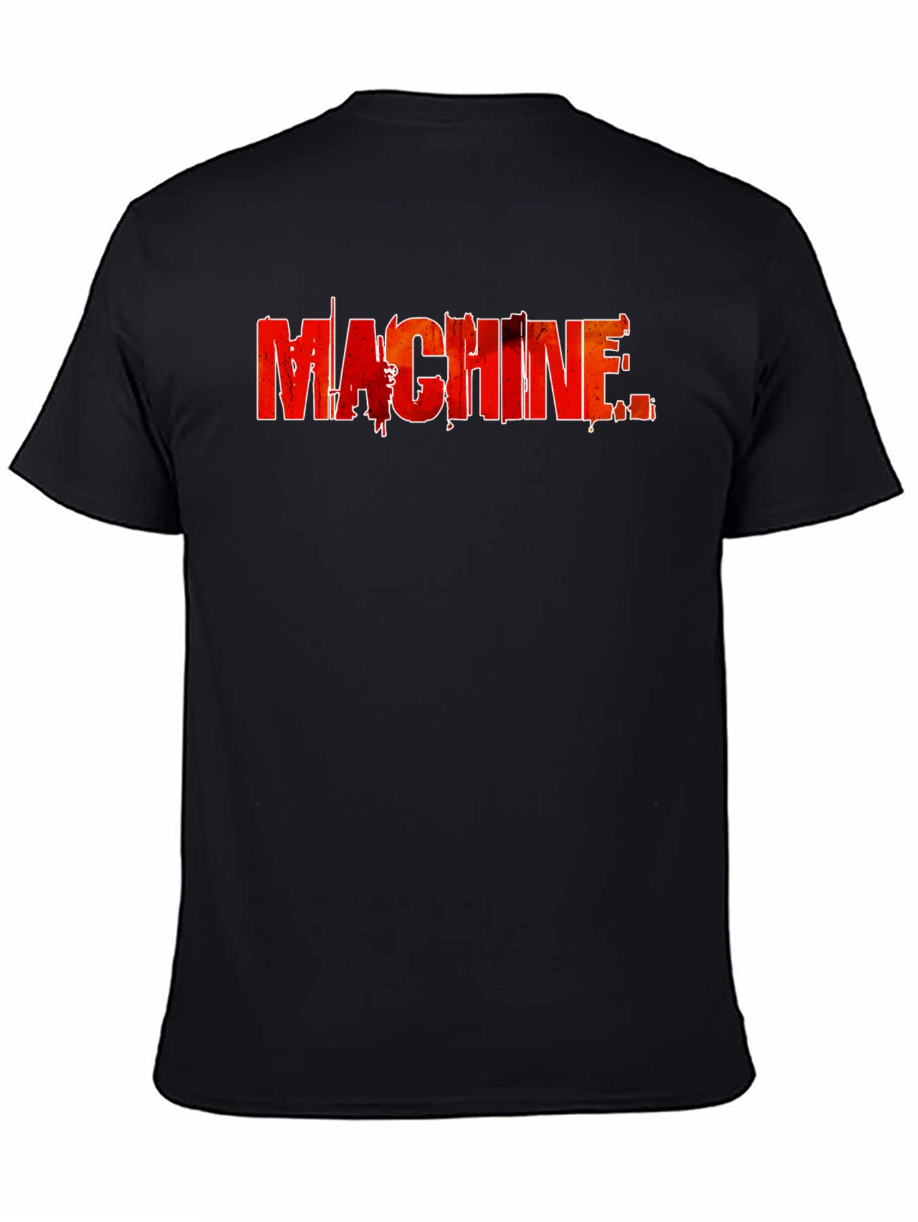 Machine Graphic Print Black T-Shirt
