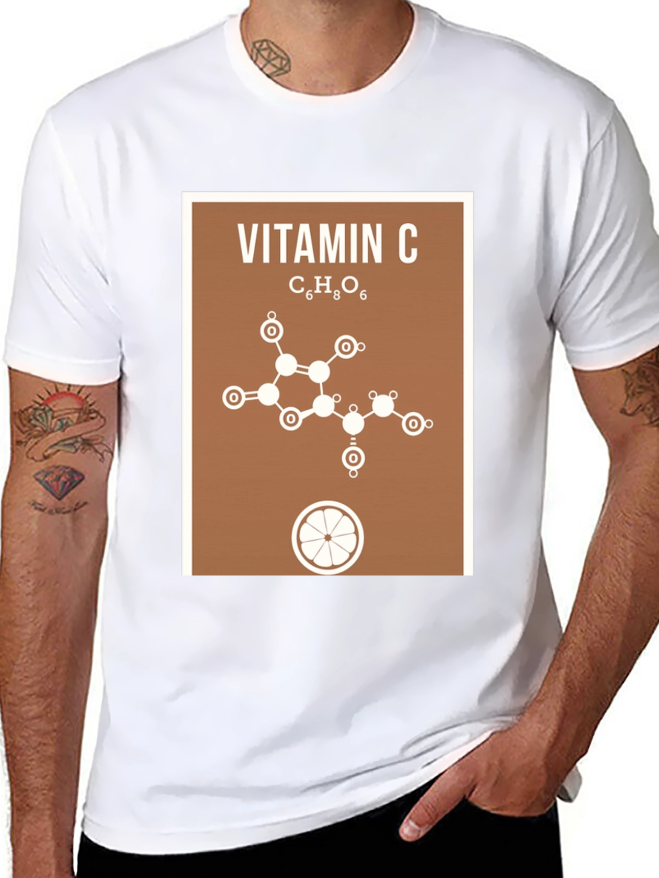 Vitamin C Molecule Graphic T-Shirt