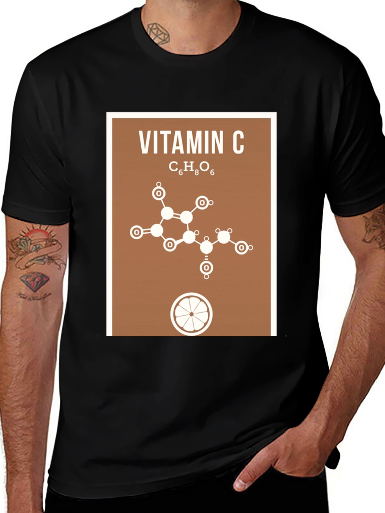 Vitamin C Molecule Graphic T-Shirt