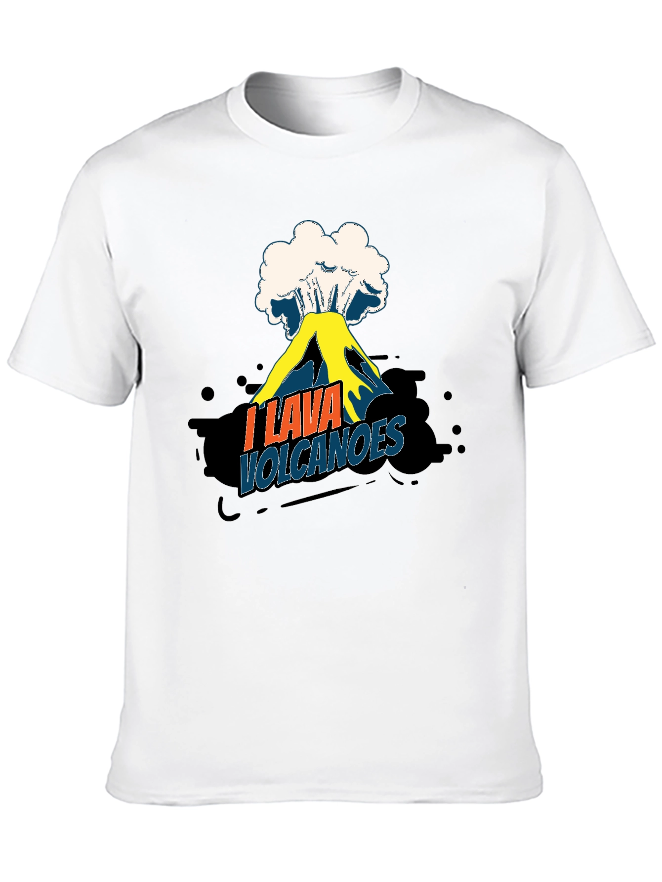I Lava Volcanoes Funny Graphic Tee Shirt