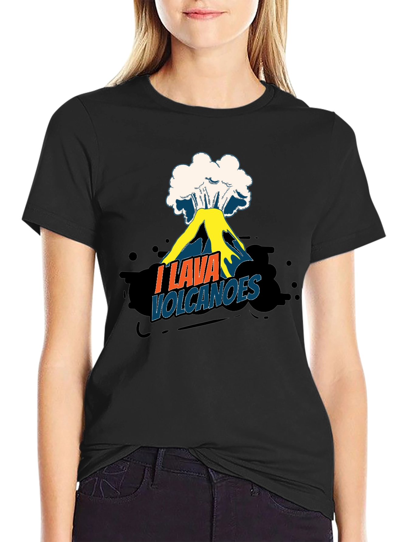 I Lava Volcanoes Funny Graphic Tee Shirt