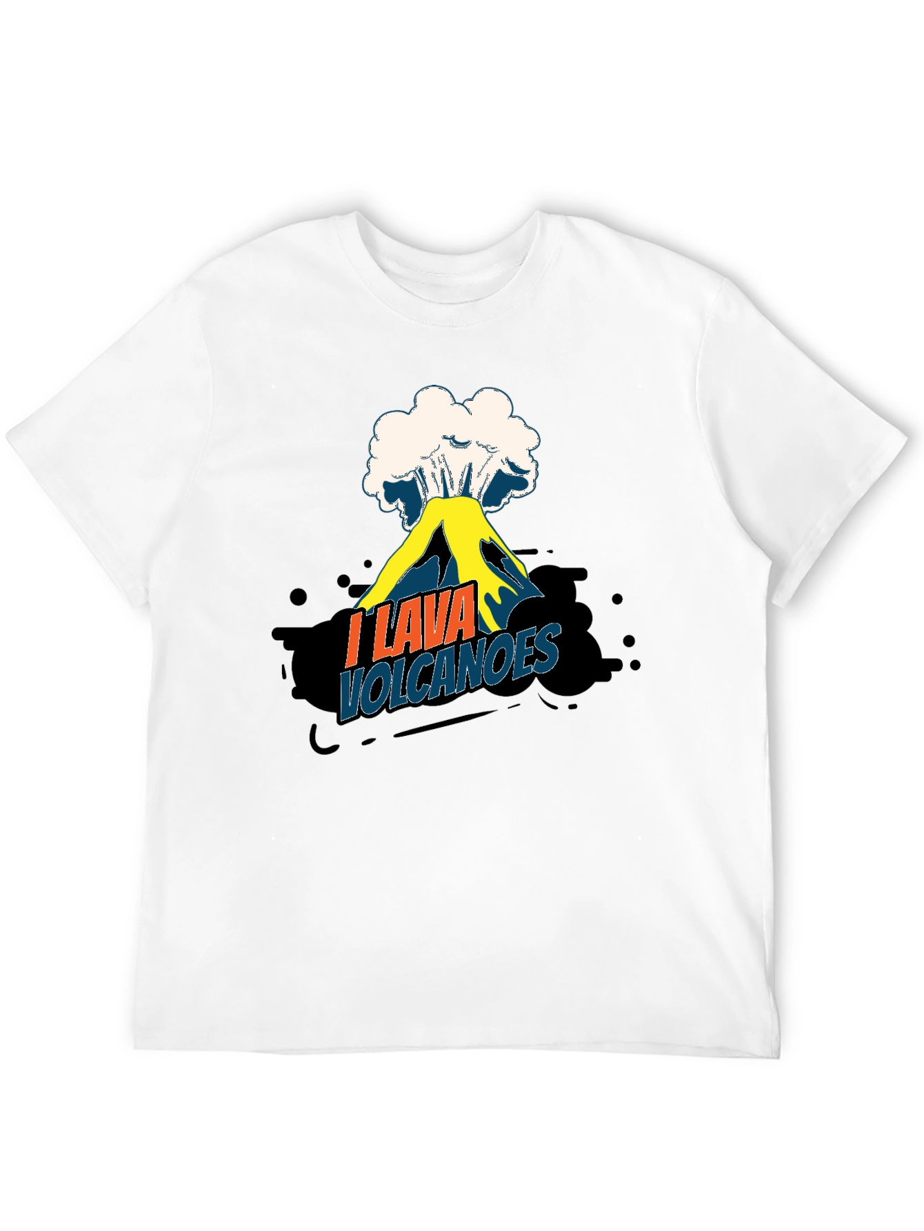 I Lava Volcanoes Funny Graphic Tee Shirt