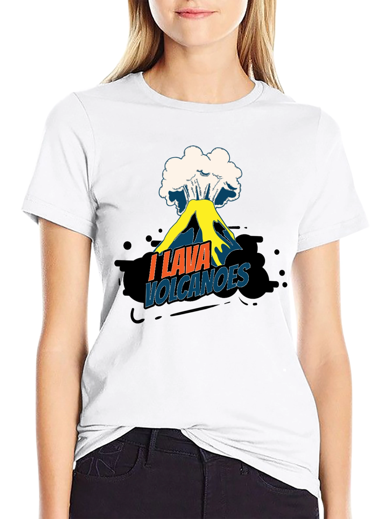 I Lava Volcanoes Funny Graphic Tee Shirt