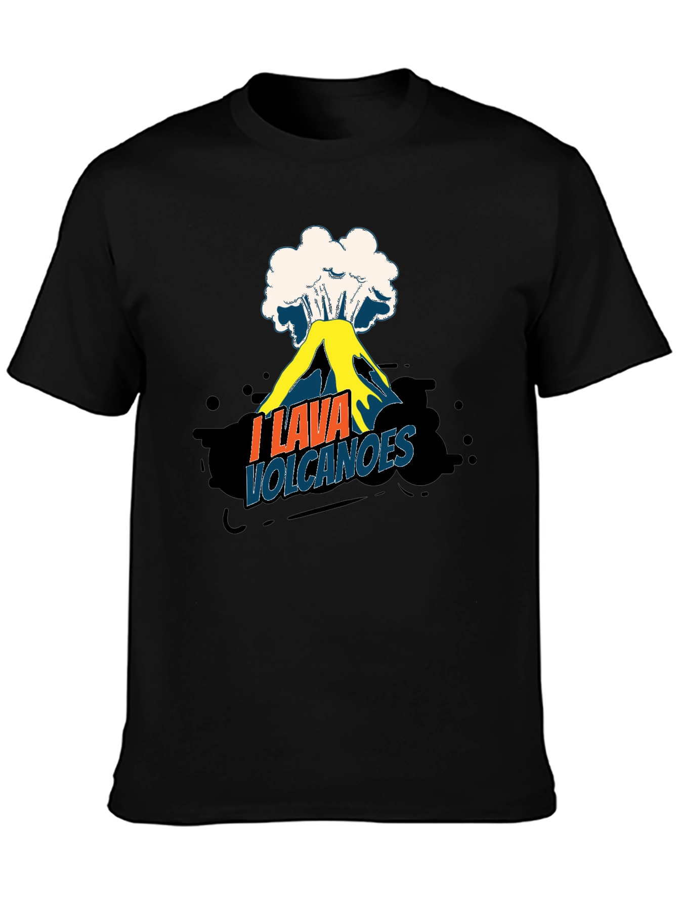 I Lava Volcanoes Funny Graphic Tee Shirt