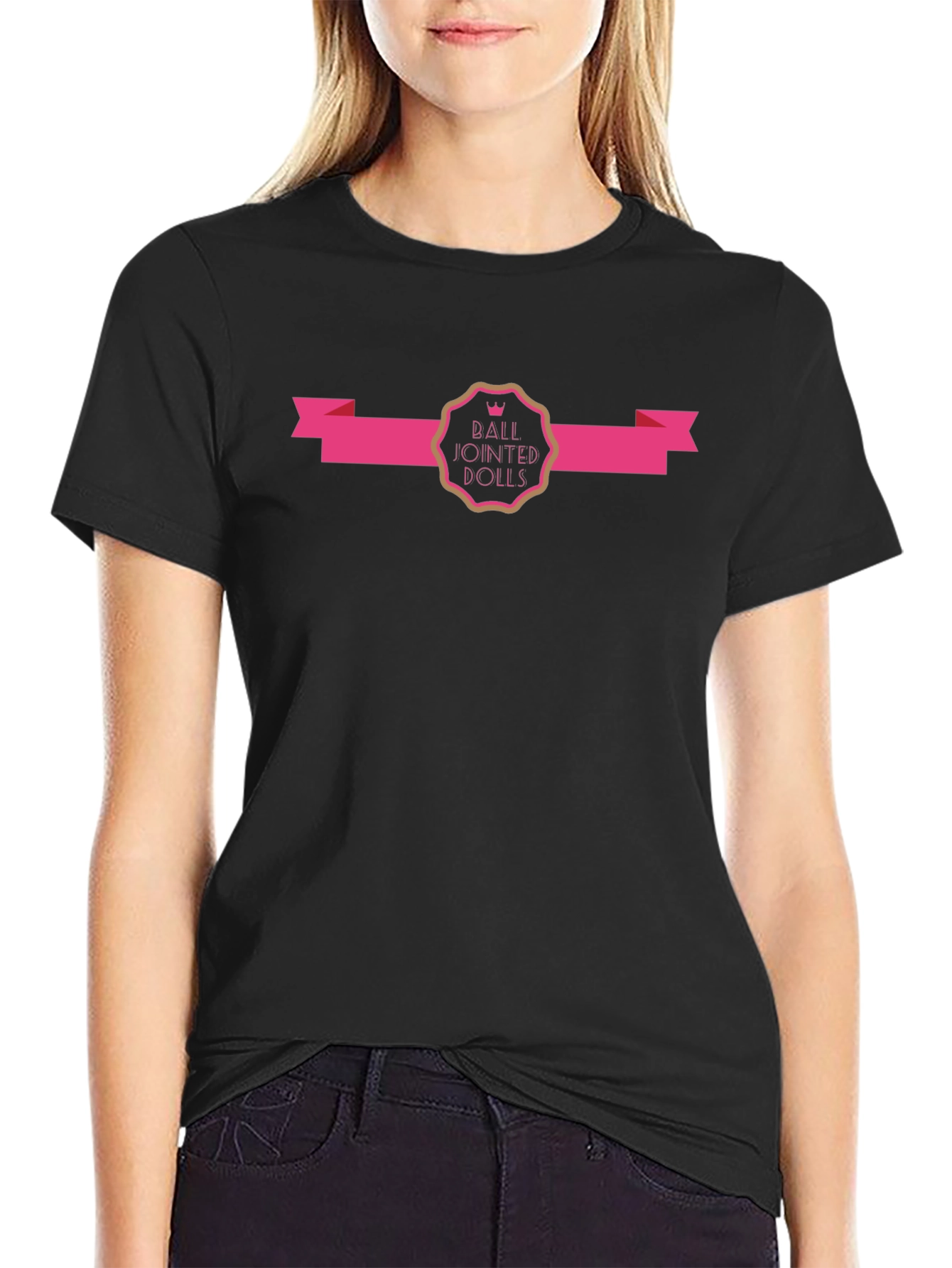 Ball Jointed Dolls Black T-Shirt