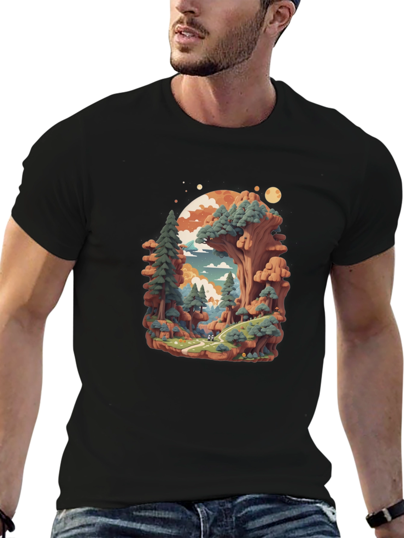 Nature Landscape Graphic Tee