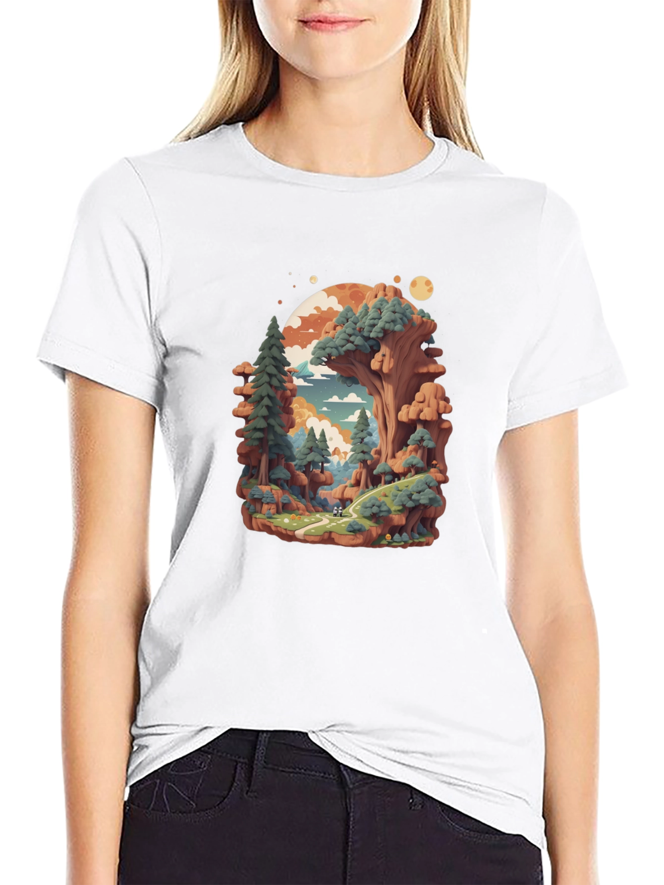 Nature Landscape Graphic Tee