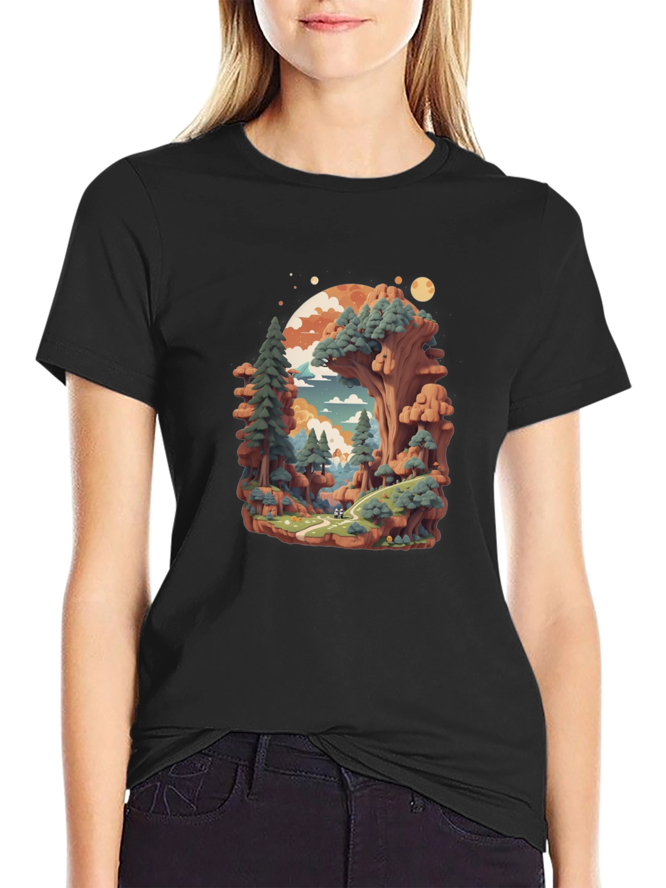 Nature Landscape Graphic Tee