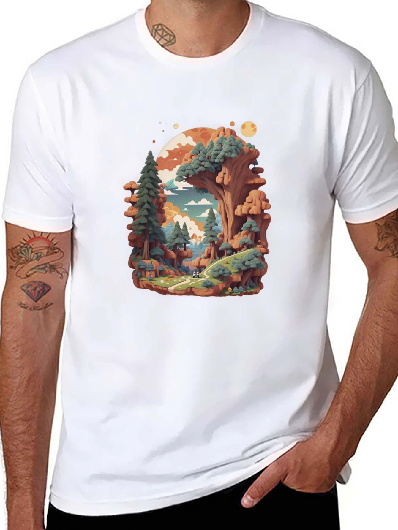 Nature Landscape Graphic Tee